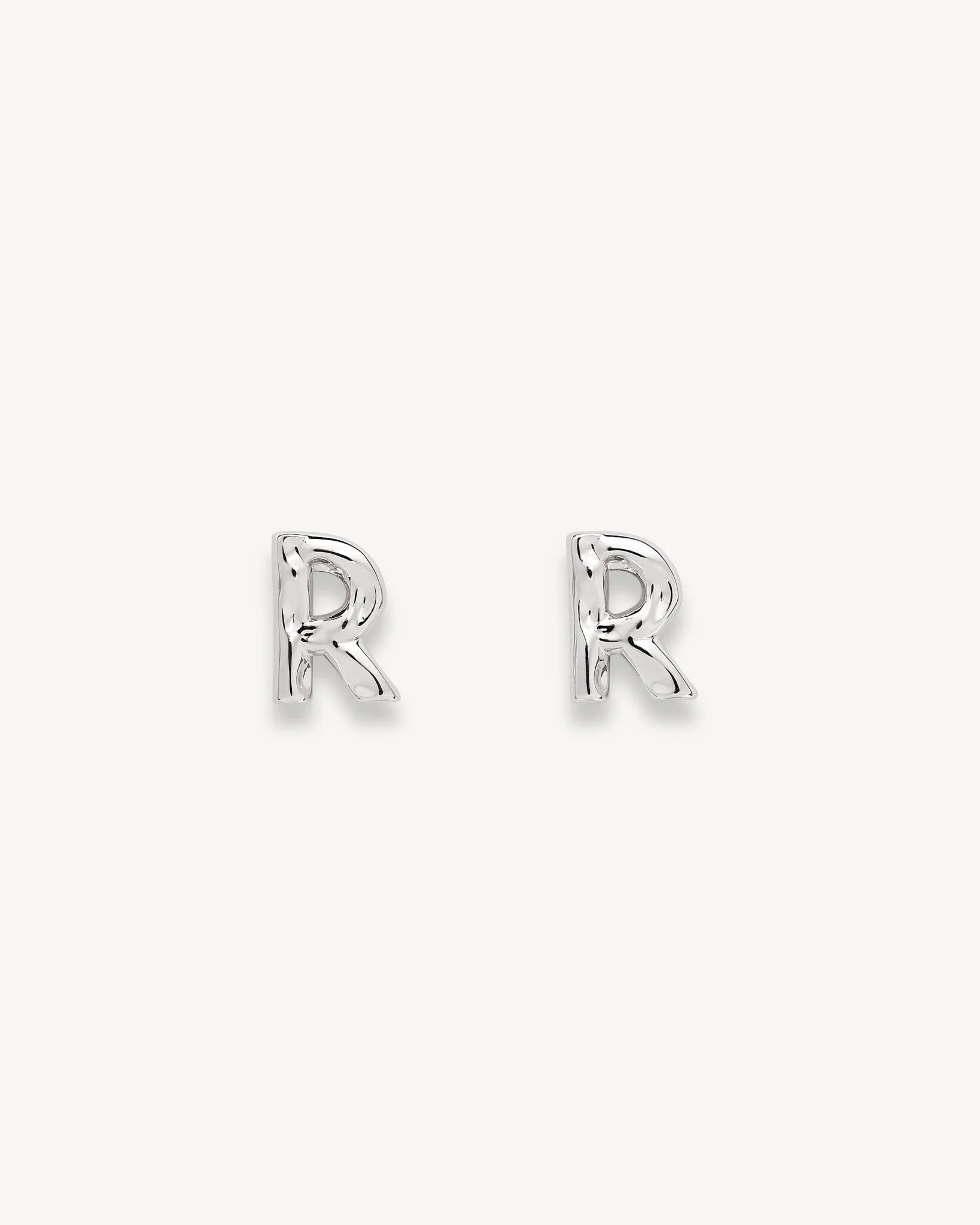 Monogram Studs in Silver - Image 11