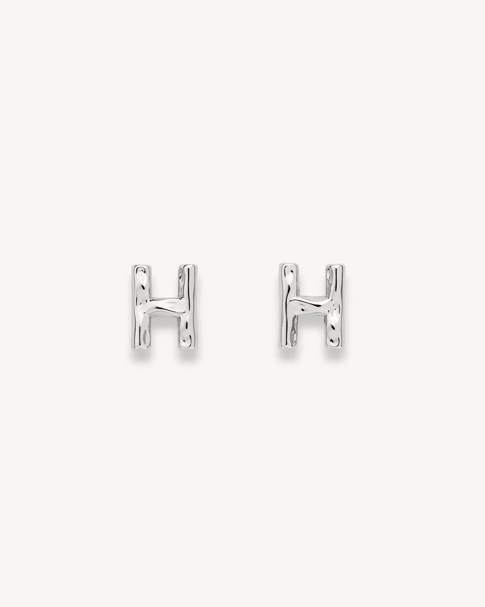 Monogram Studs in Silver - Image 14