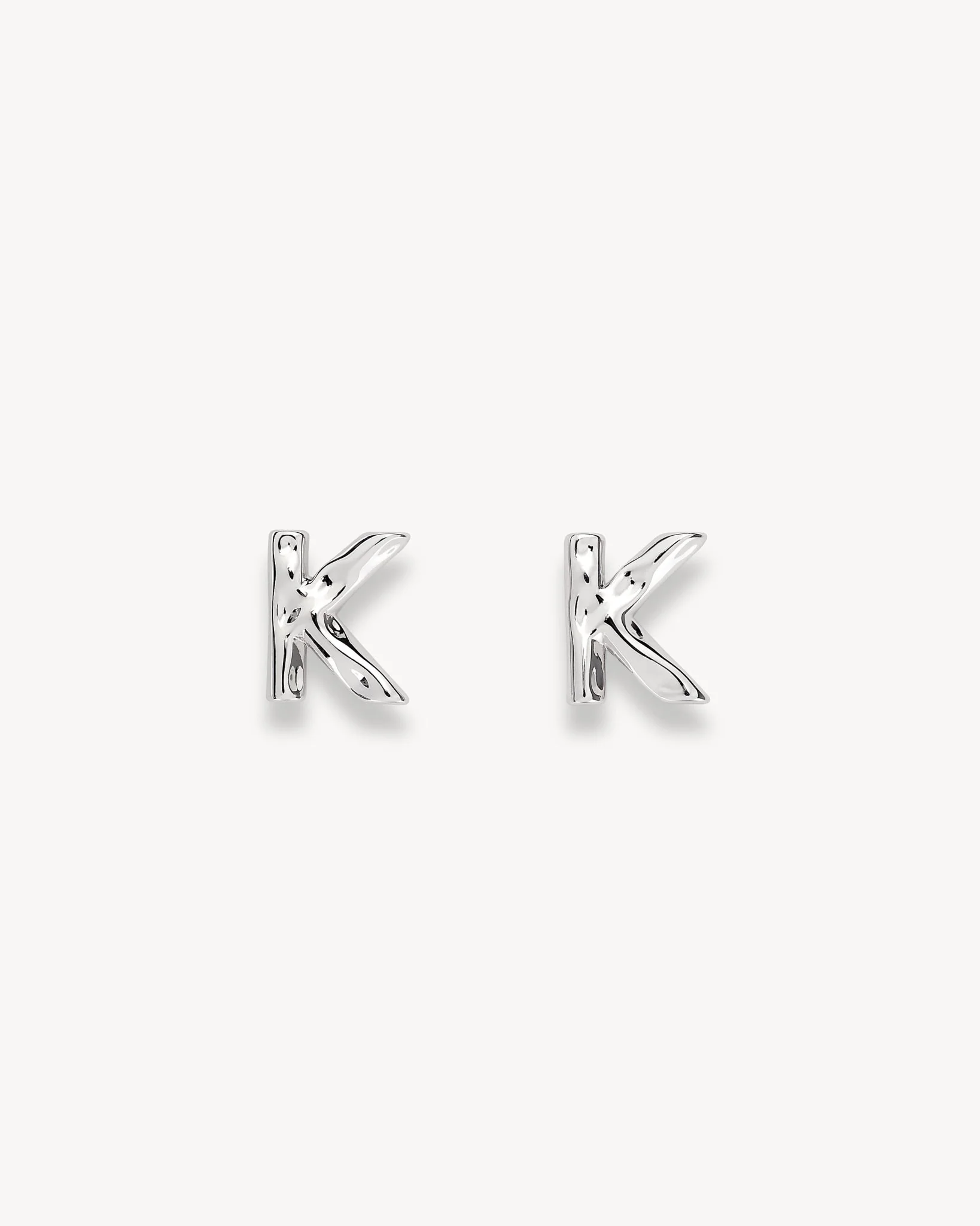 Monogram Studs in Silver - Image 8