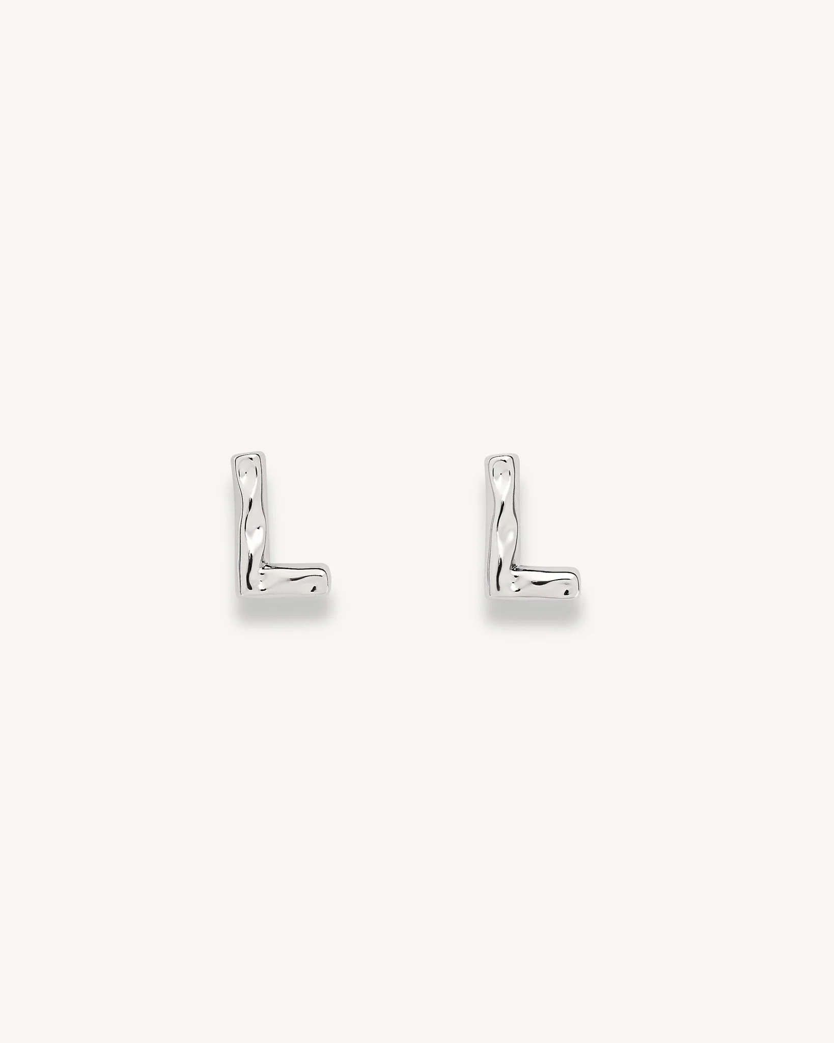 Monogram Studs in Silver - Image 9