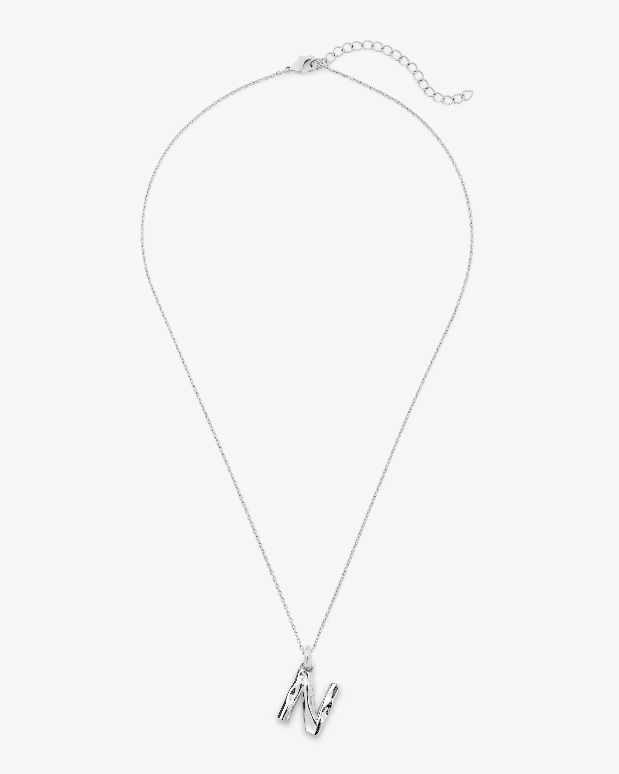 Monogram Necklace in Silver - Image 12