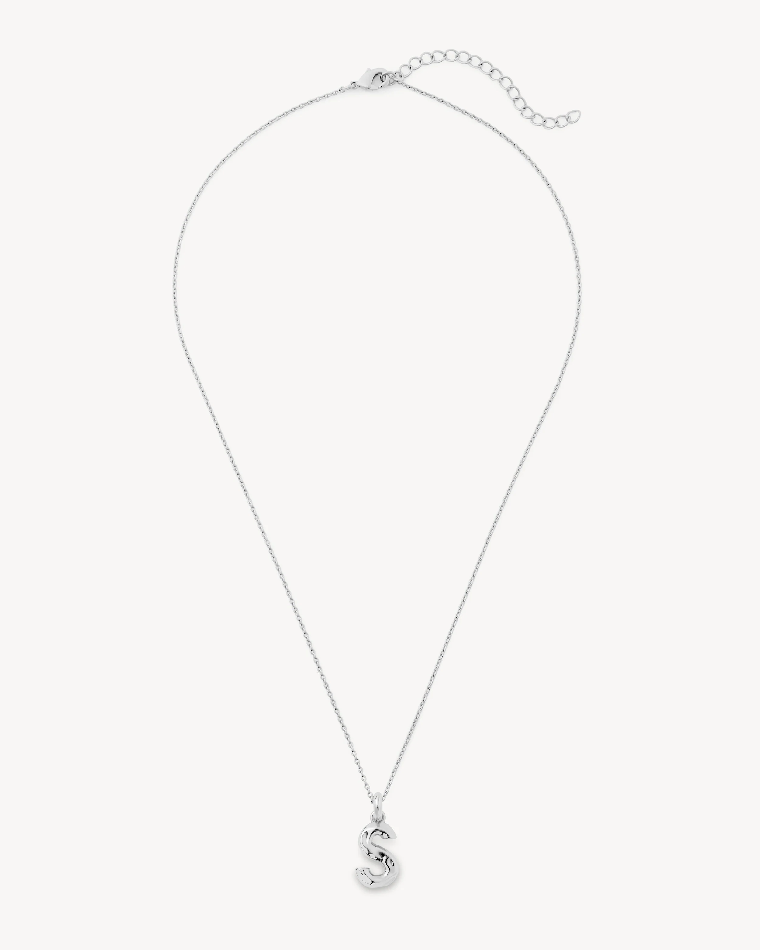 Monogram Necklace in Silver - Image 14