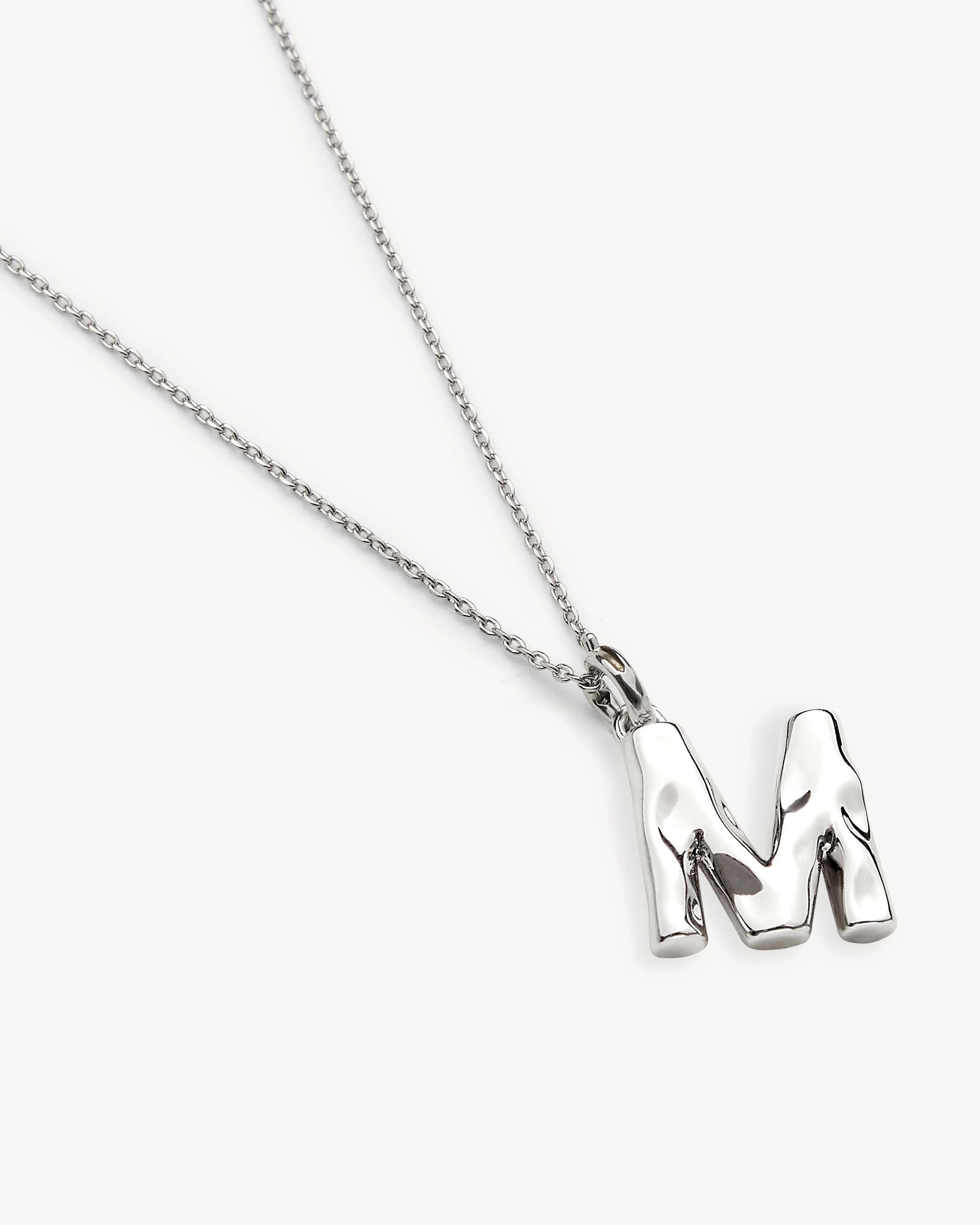 Monogram Necklace in Silver - Image 2
