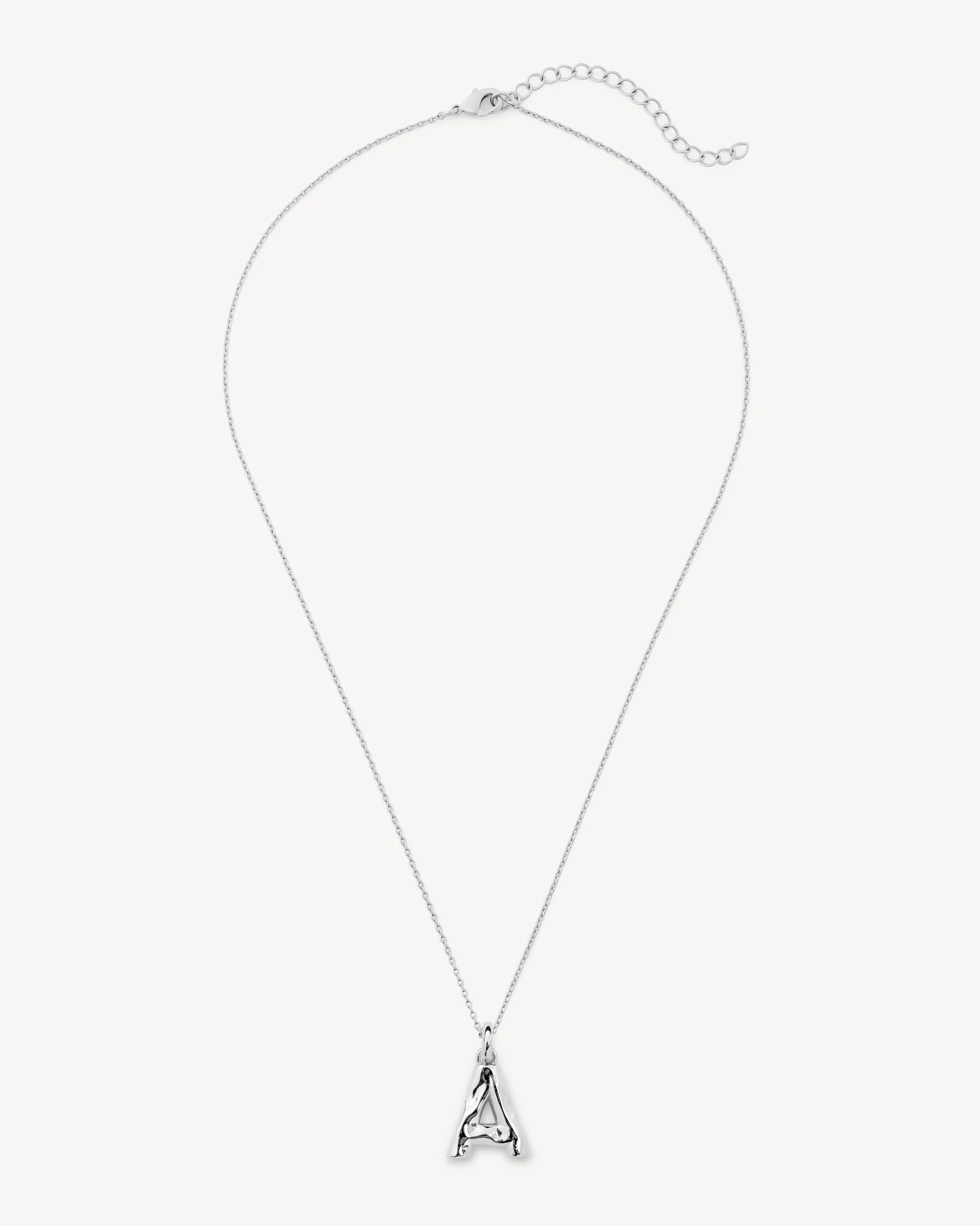 Monogram Necklace in Silver - Image 3