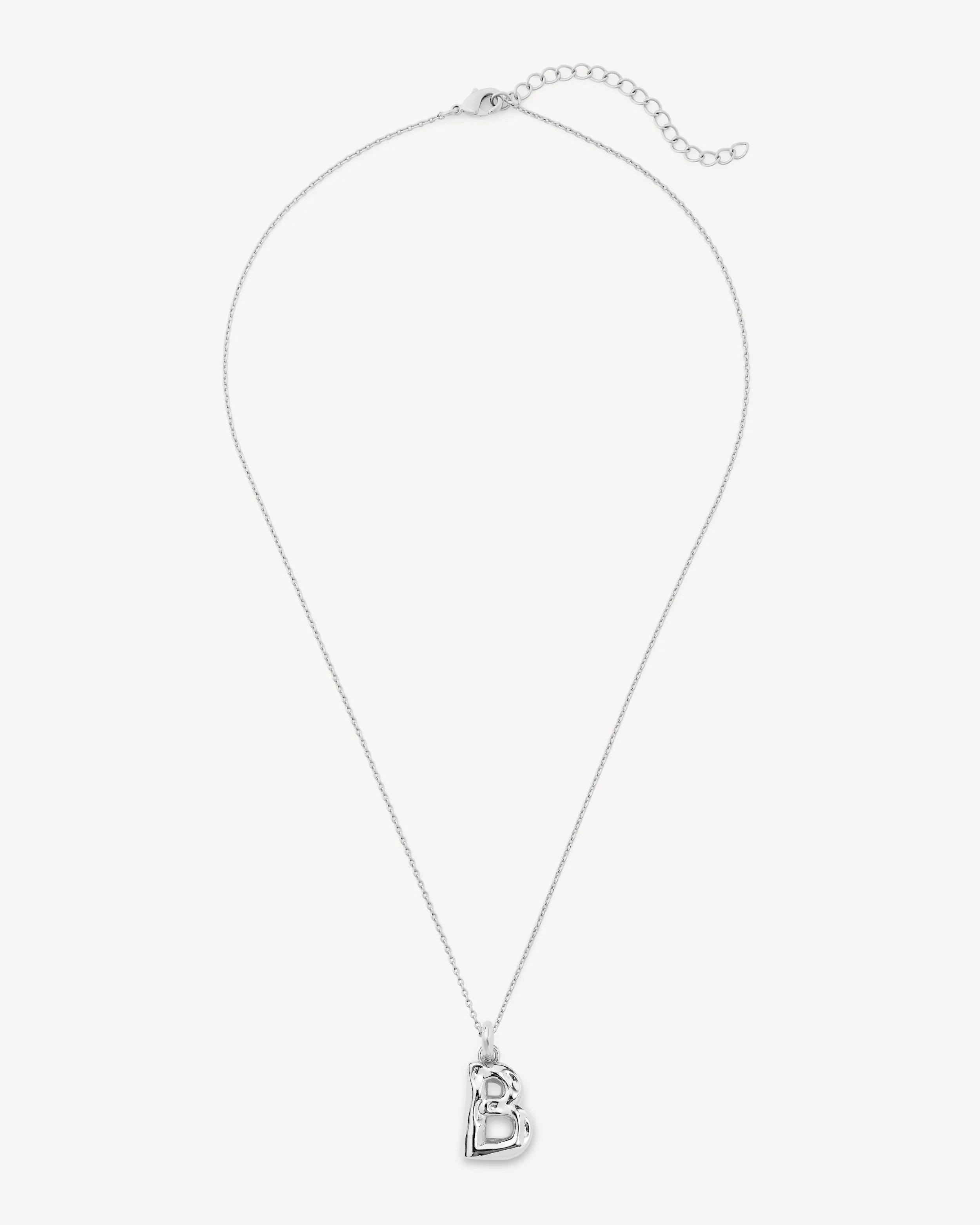 Monogram Necklace in Silver - Image 4