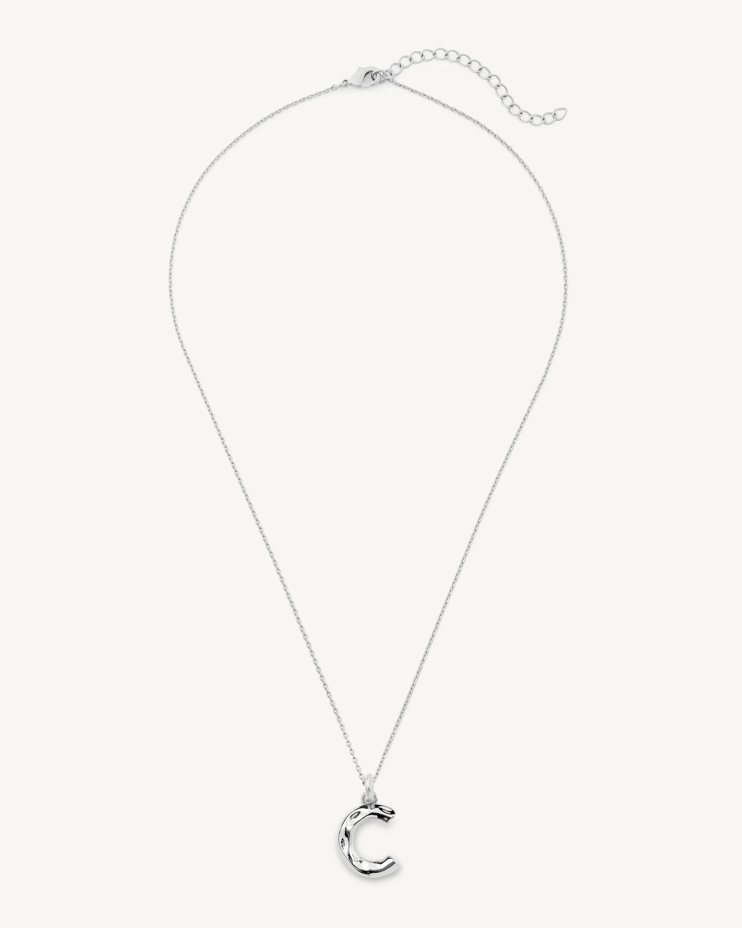 Monogram Necklace in Silver - Image 5