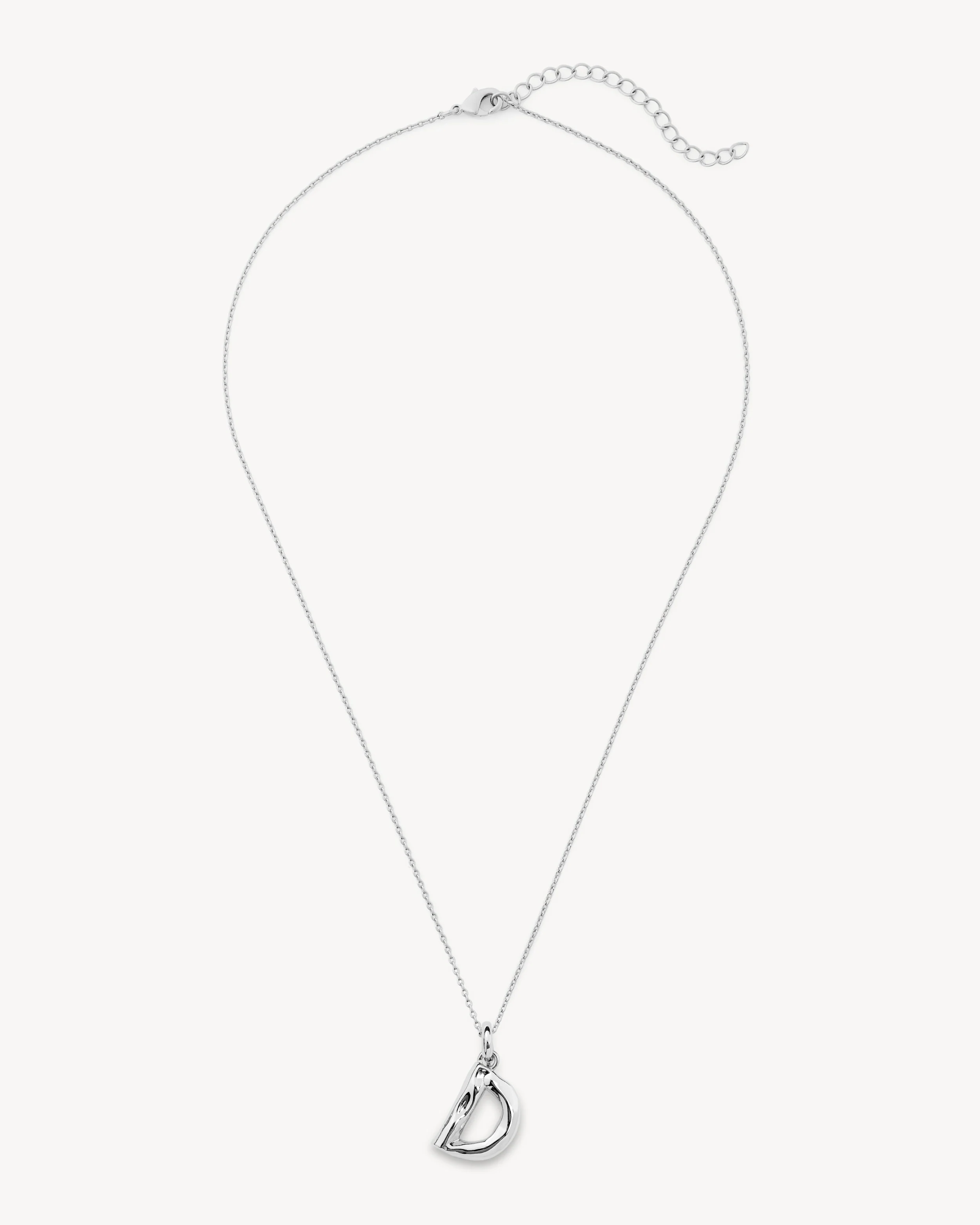Monogram Necklace in Silver - Image 6