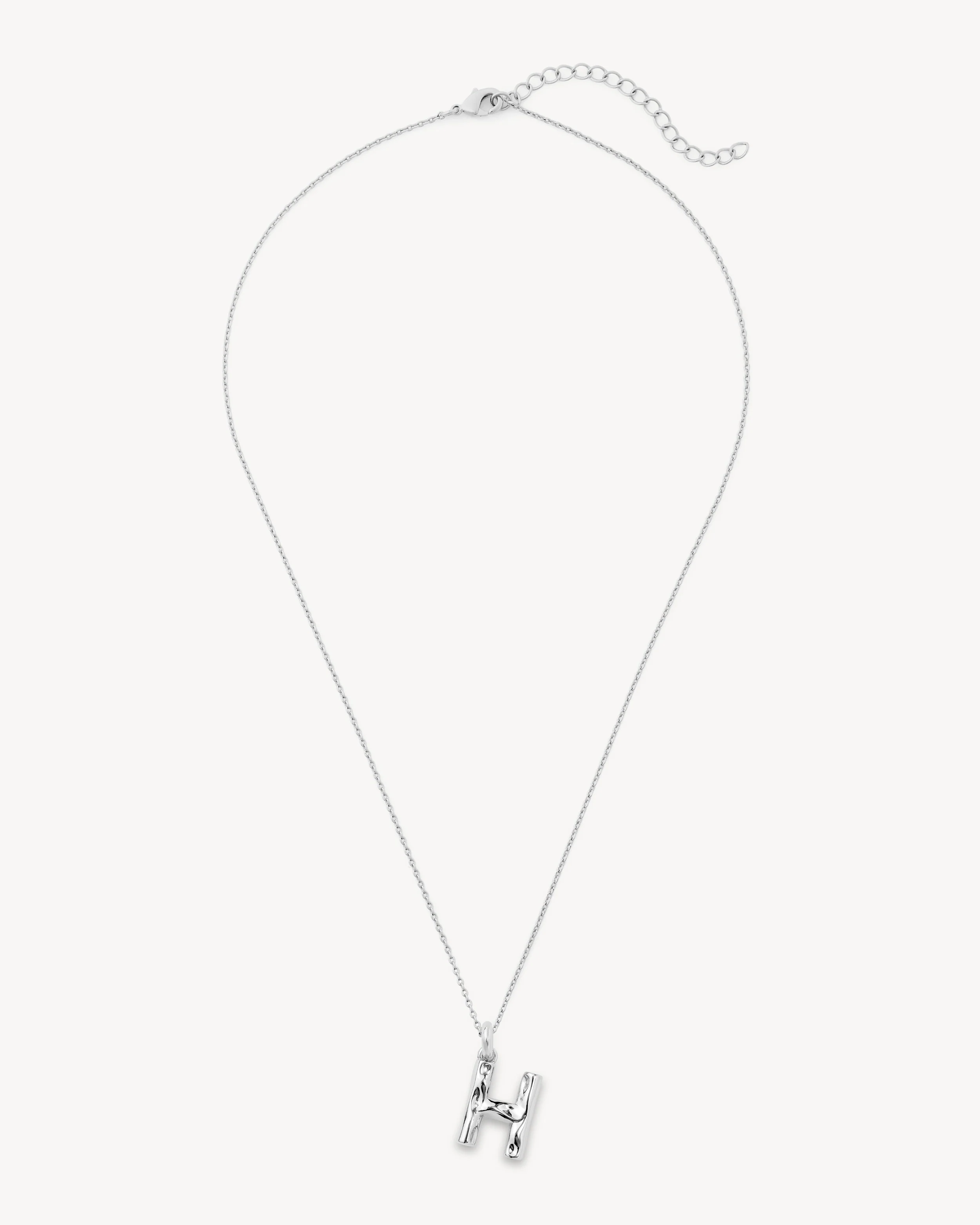 Monogram Necklace in Silver - Image 8