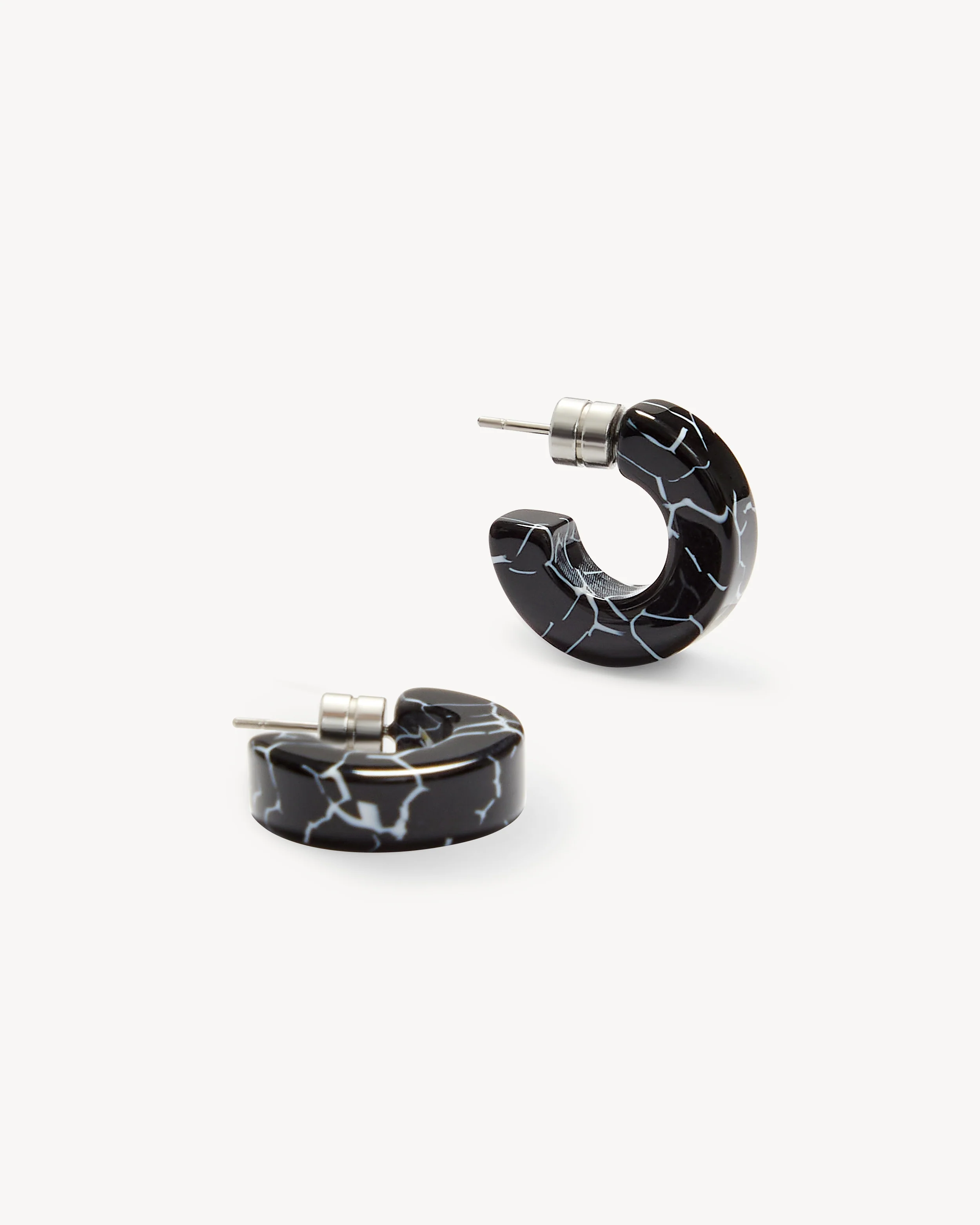 Muse Hoops in Black Marble - Image 3