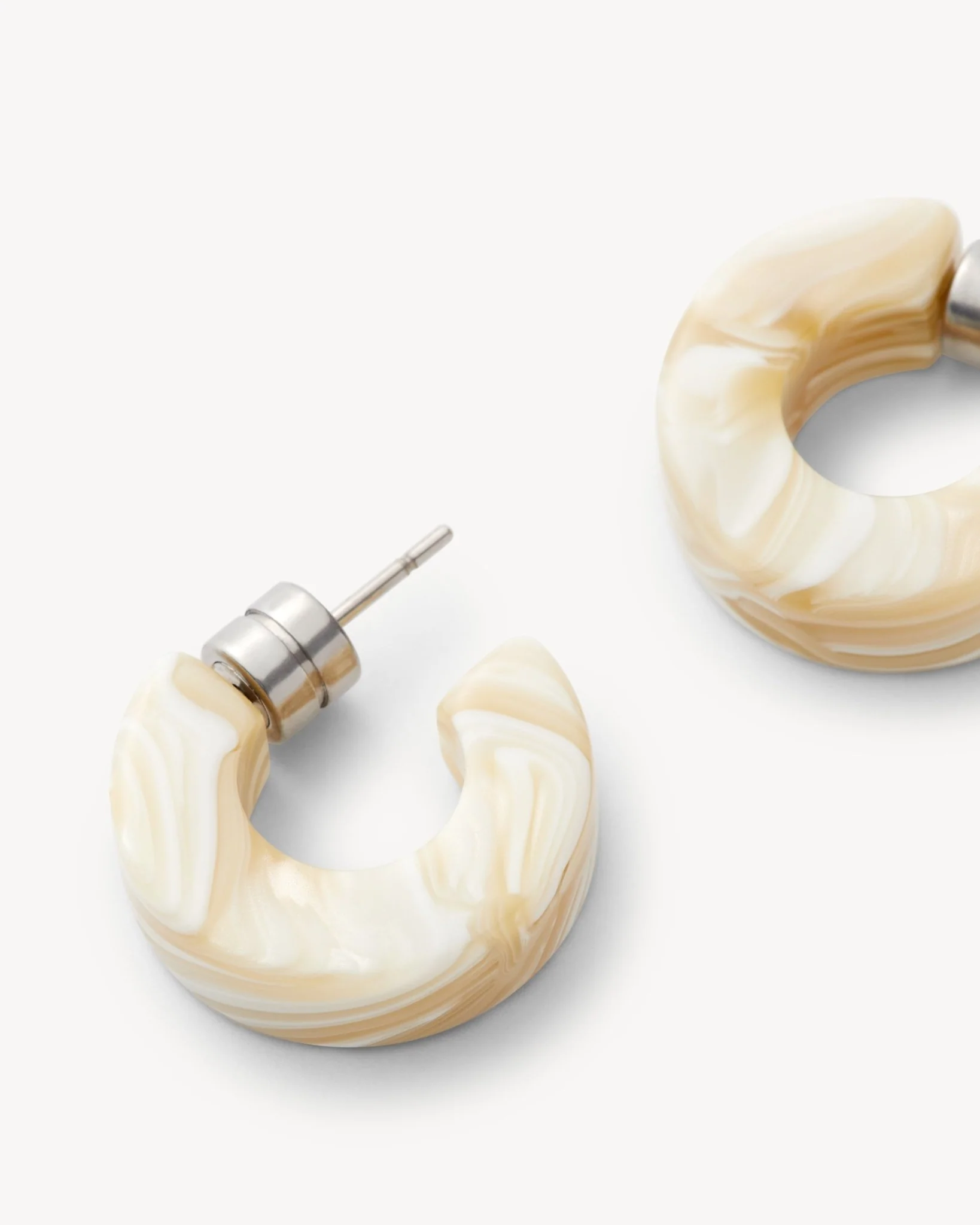Muse Hoops in Ivory - Image 2