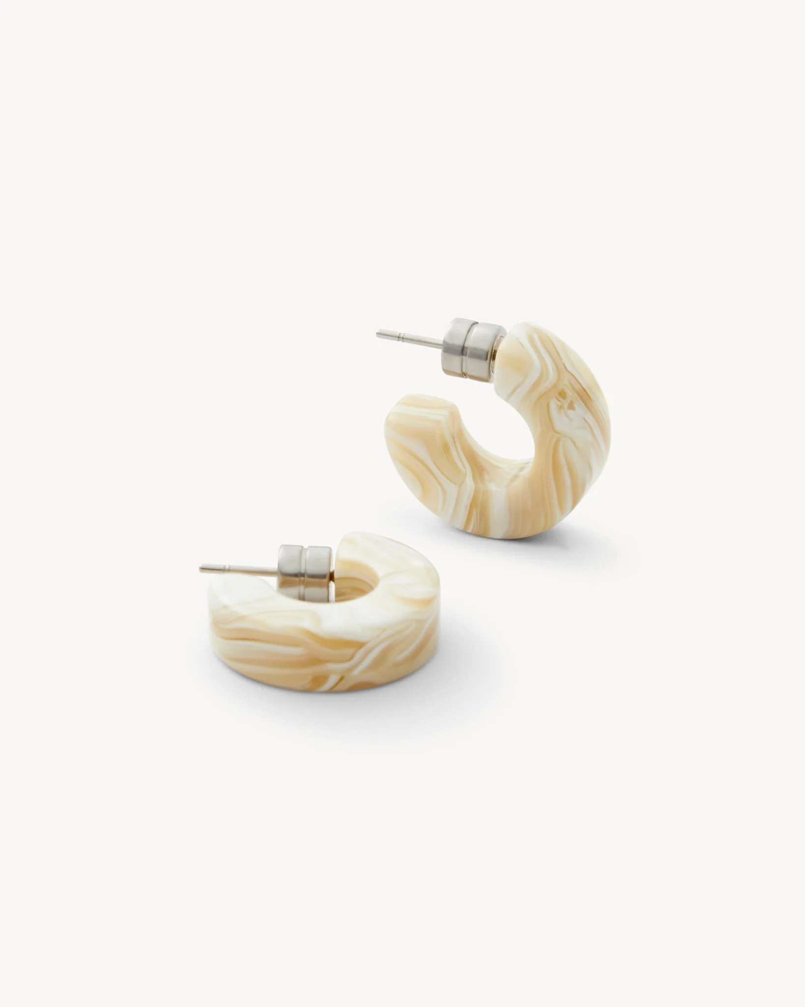 Muse Hoops in Ivory - Image 3