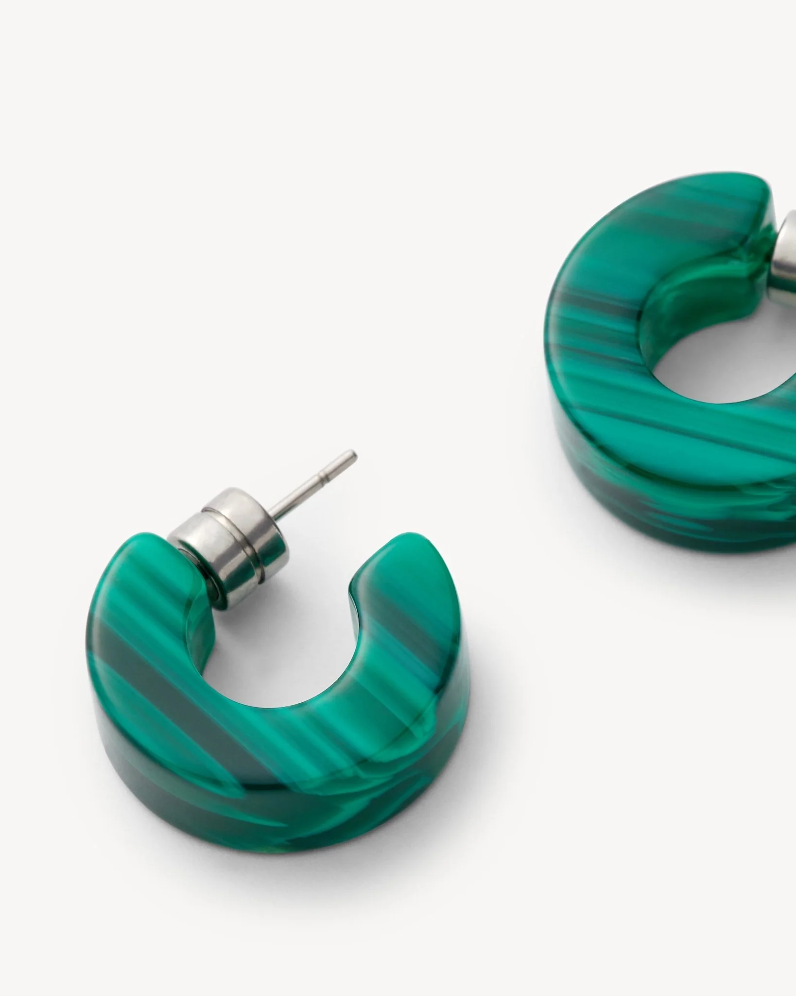 Muse Hoops in Malachite - Image 2