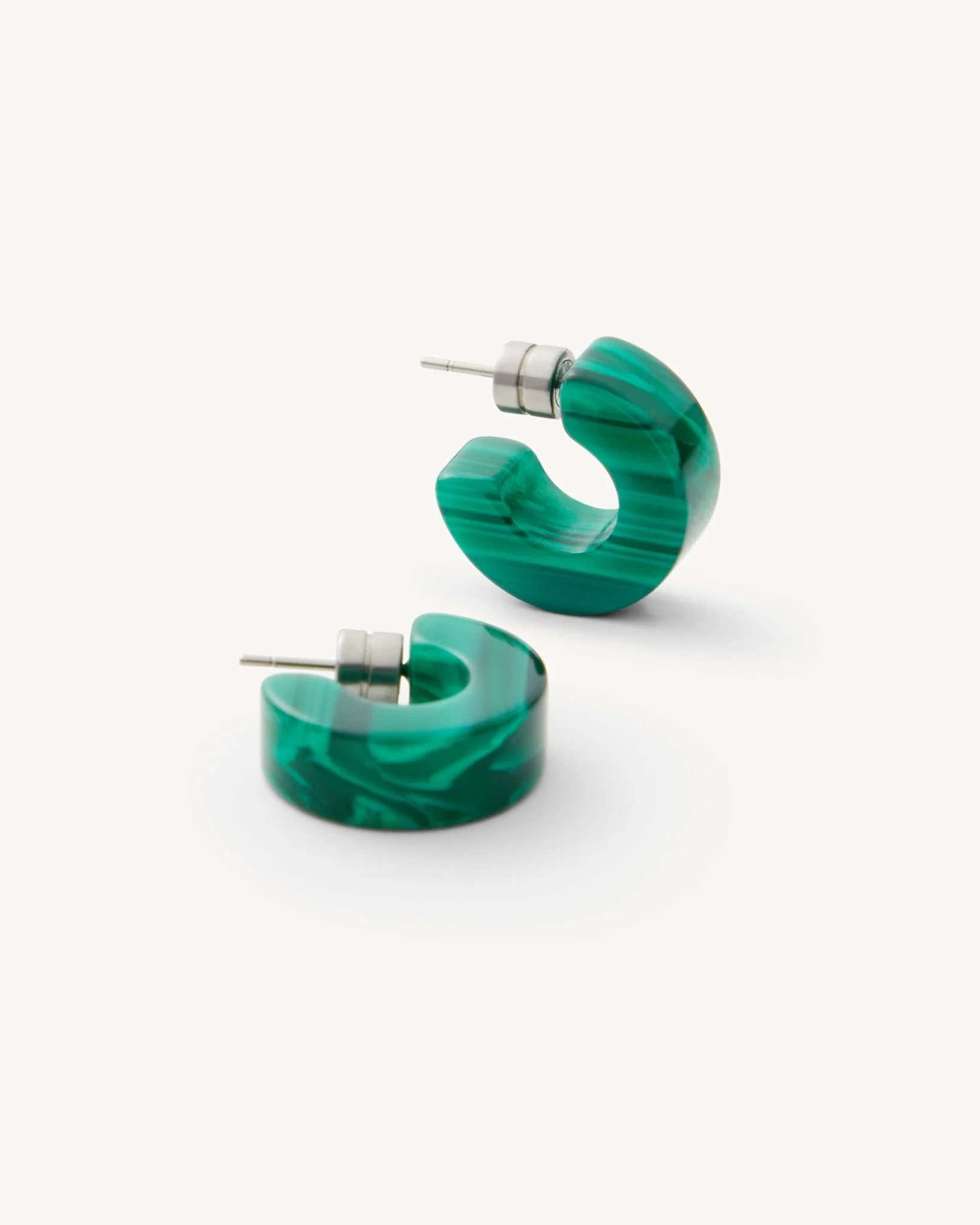 Muse Hoops in Malachite - Image 3