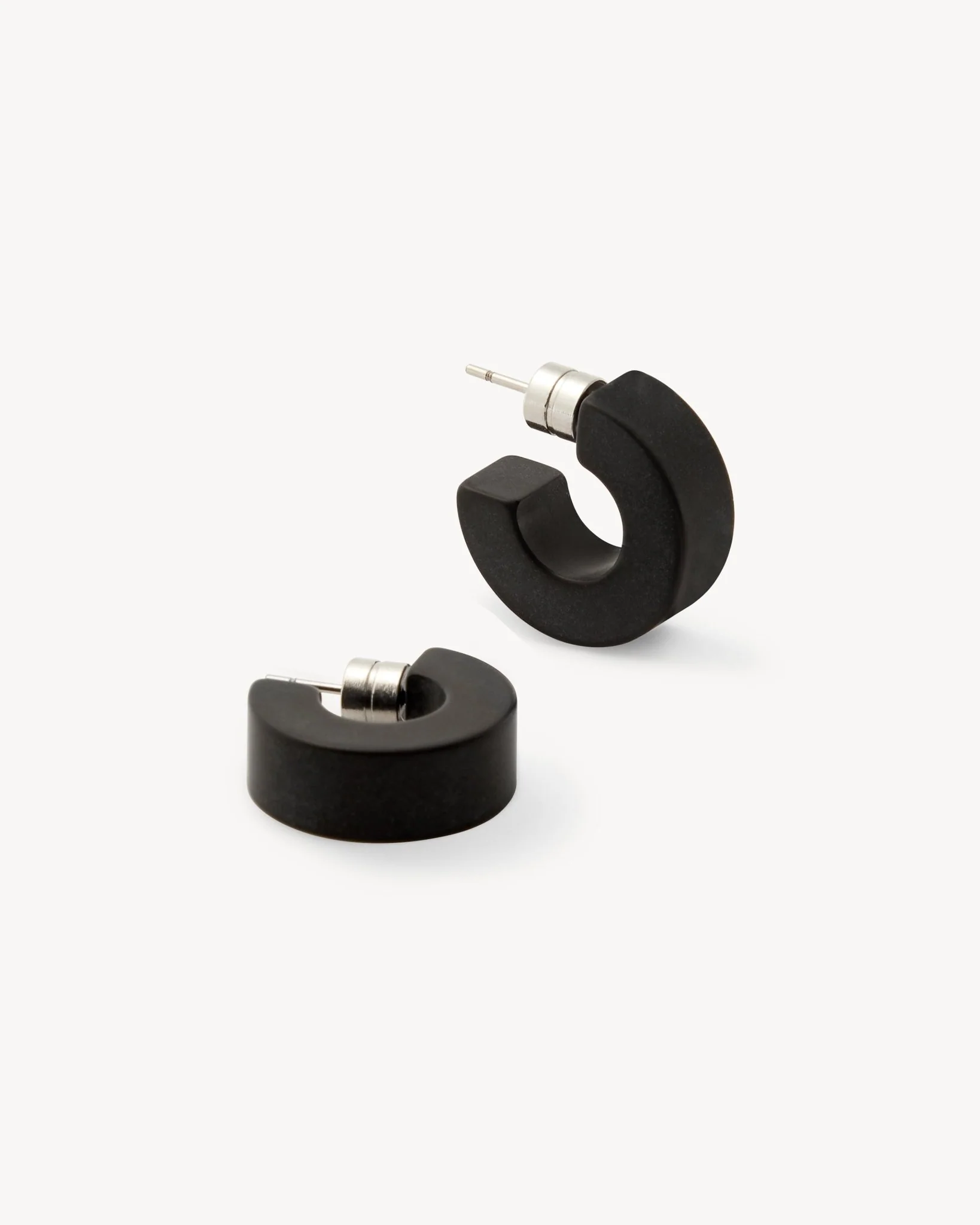 Muse Hoops in Black Matte - Image 3