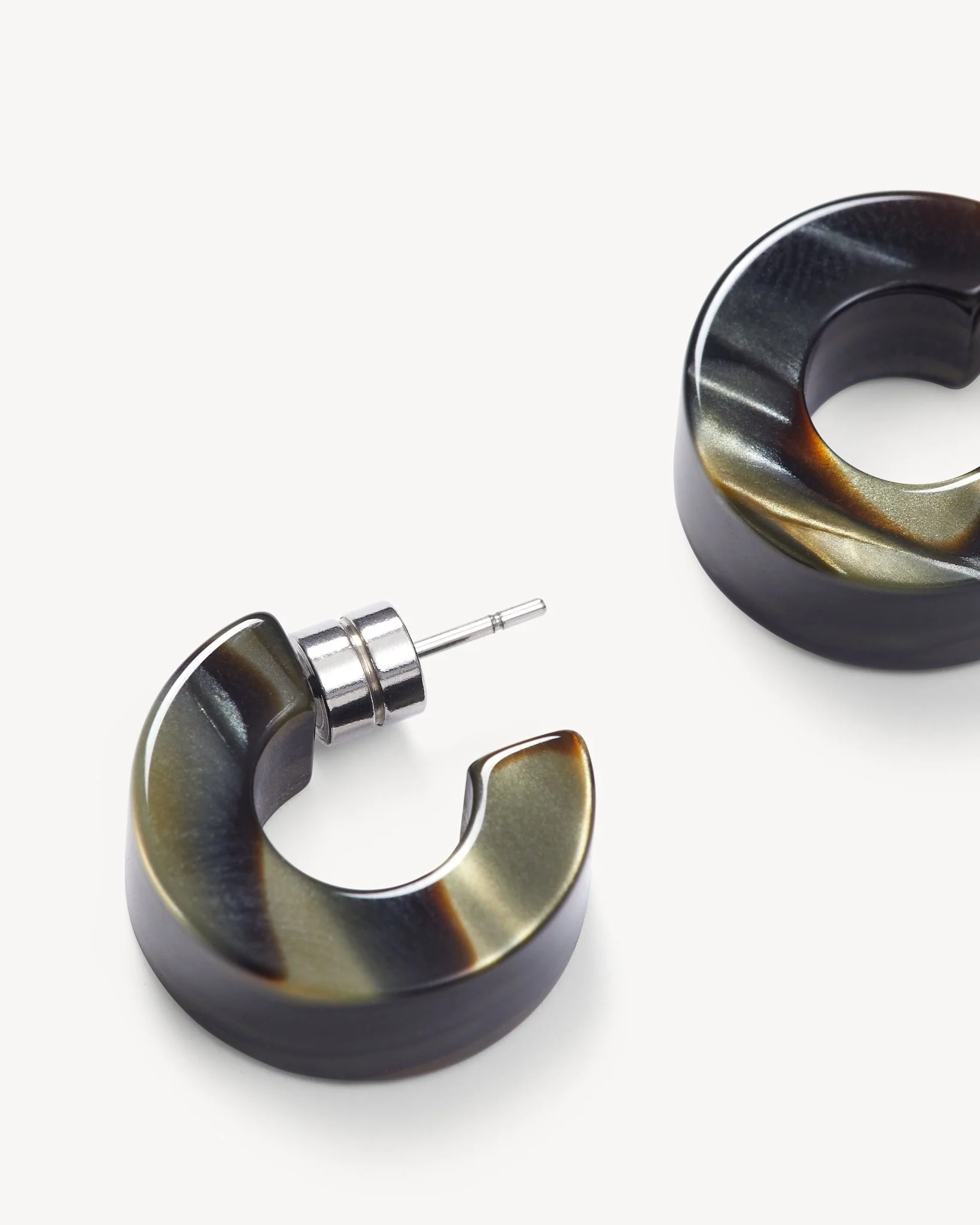 Muse Hoops in Midnight Horn - Image 2