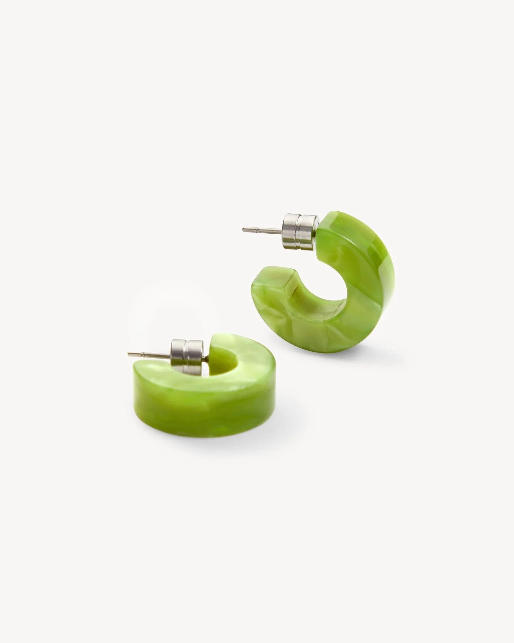 Muse Hoops in Pistachio - Image 3