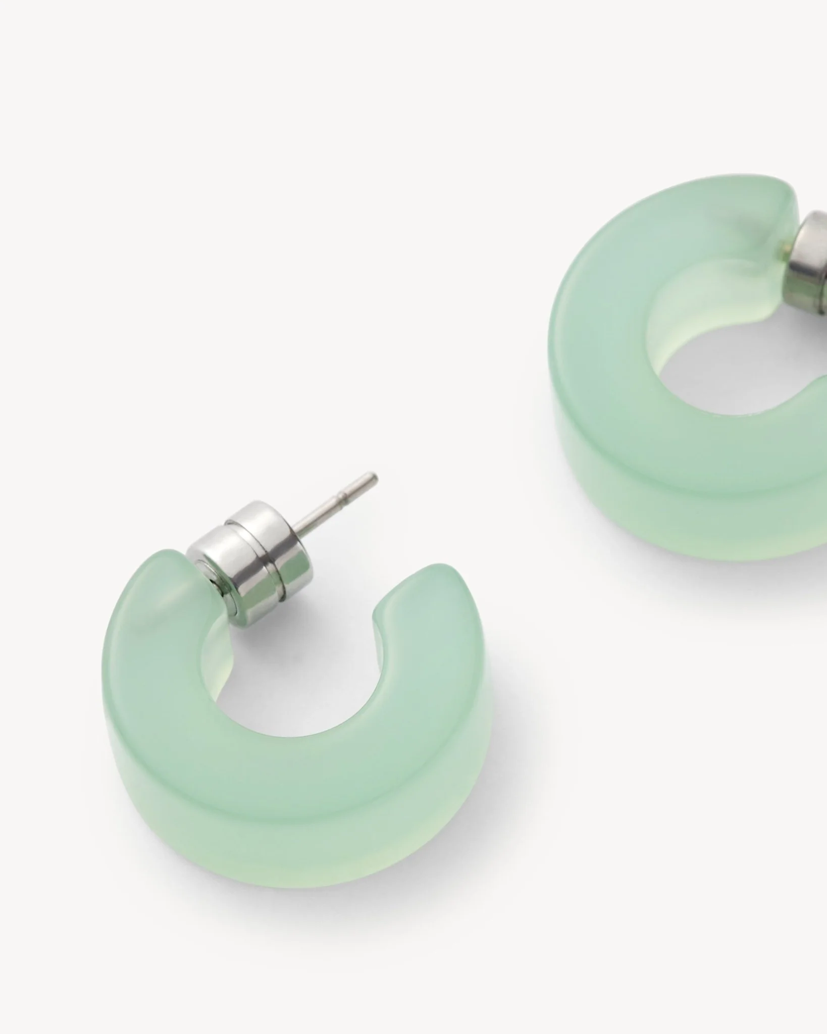 Muse Hoops in Sea Glass - Image 2