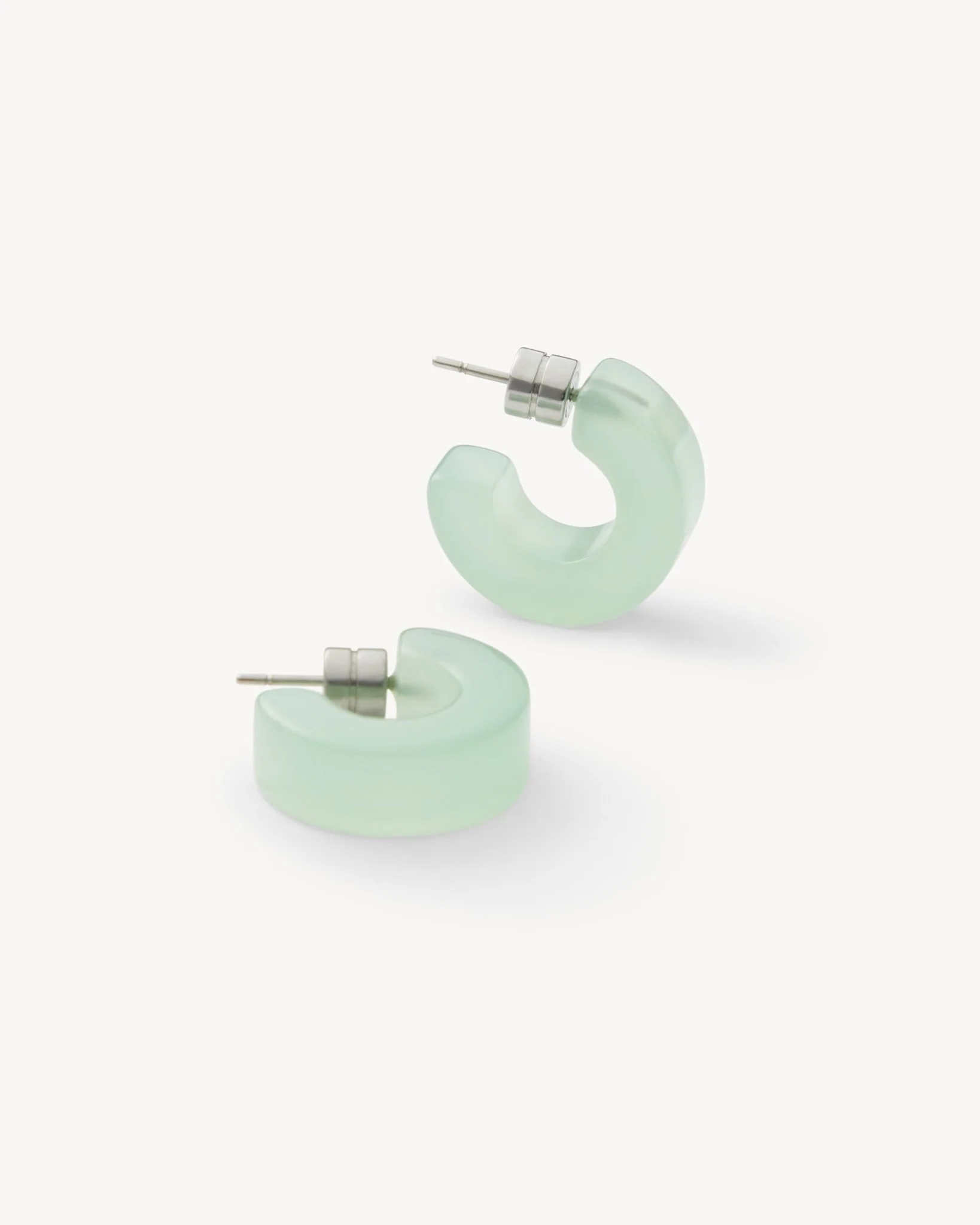 Muse Hoops in Sea Glass - Image 3