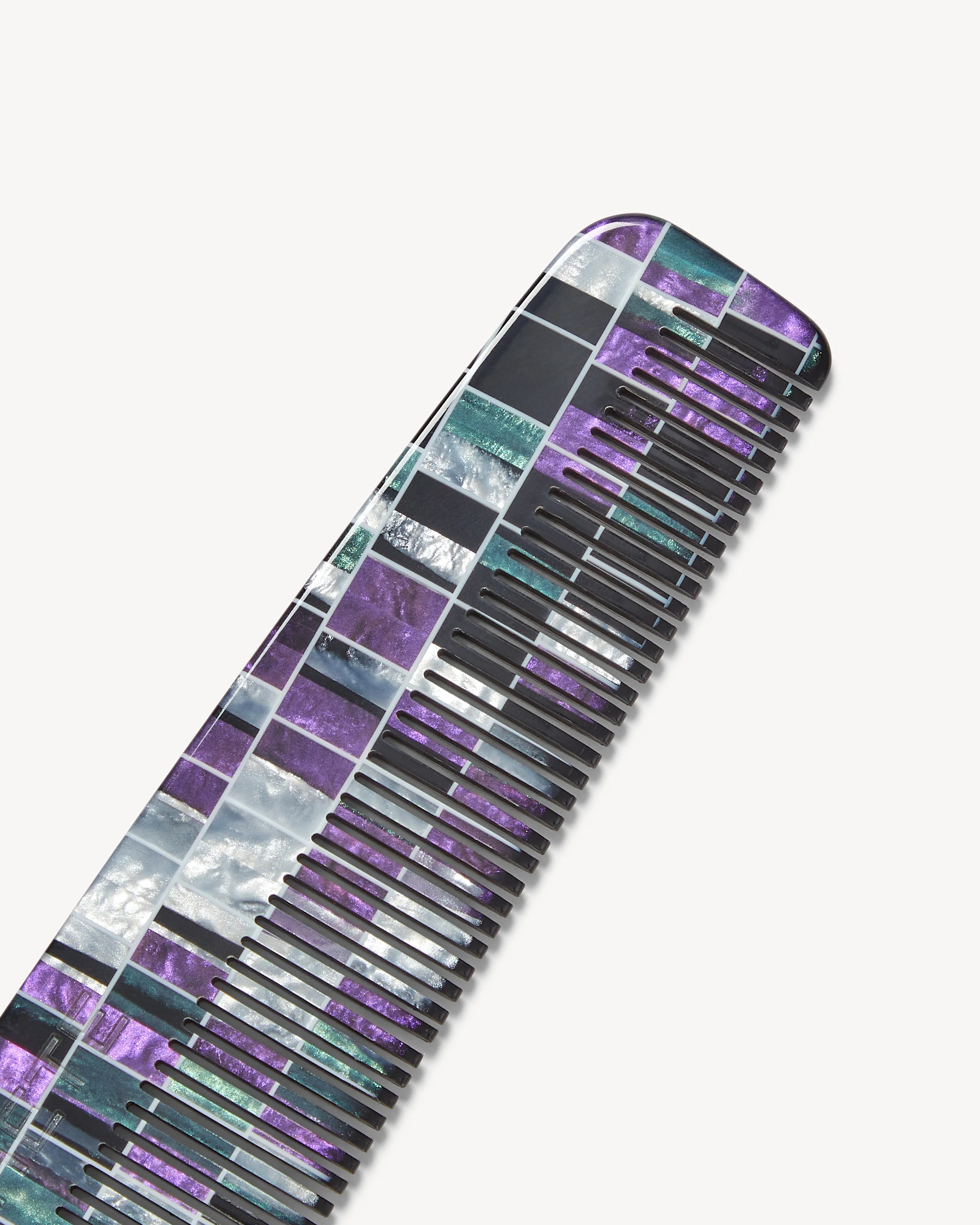 No. 1 Comb in Terre Shell Checker - Image 2