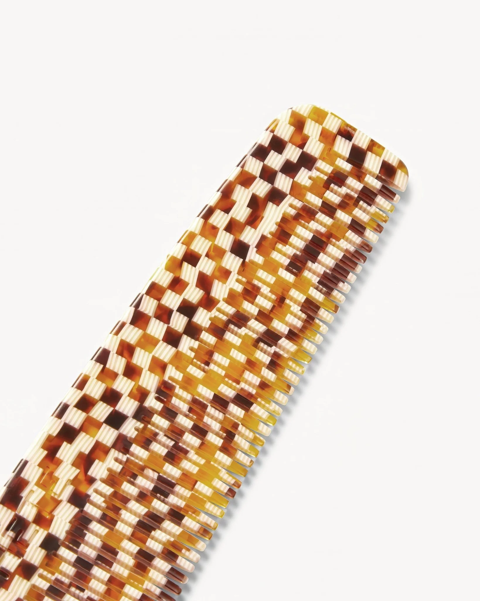No. 1 Comb in Tortoise Checker - Image 2