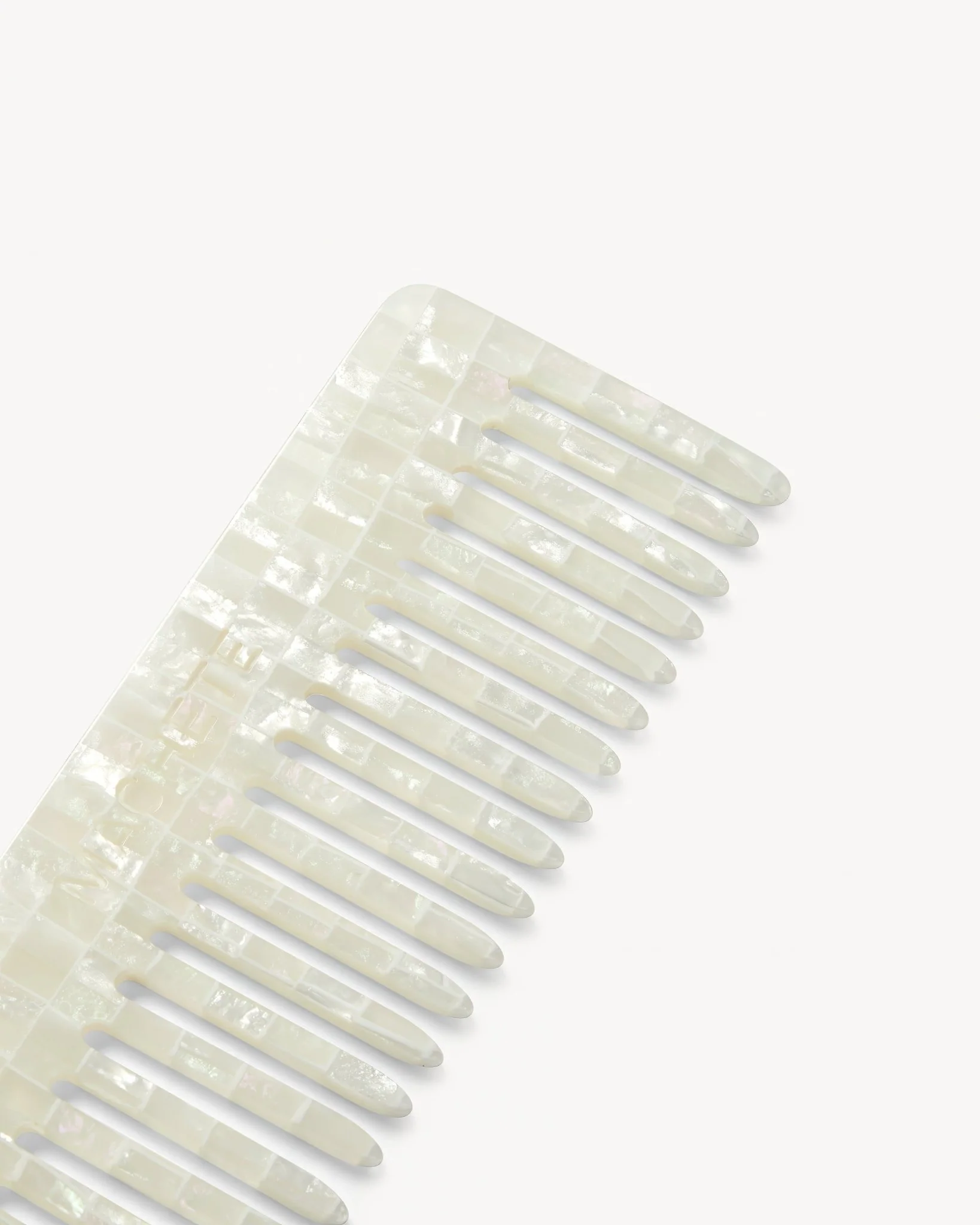 No. 2 Comb in Opalite Shell Checker - Image 2