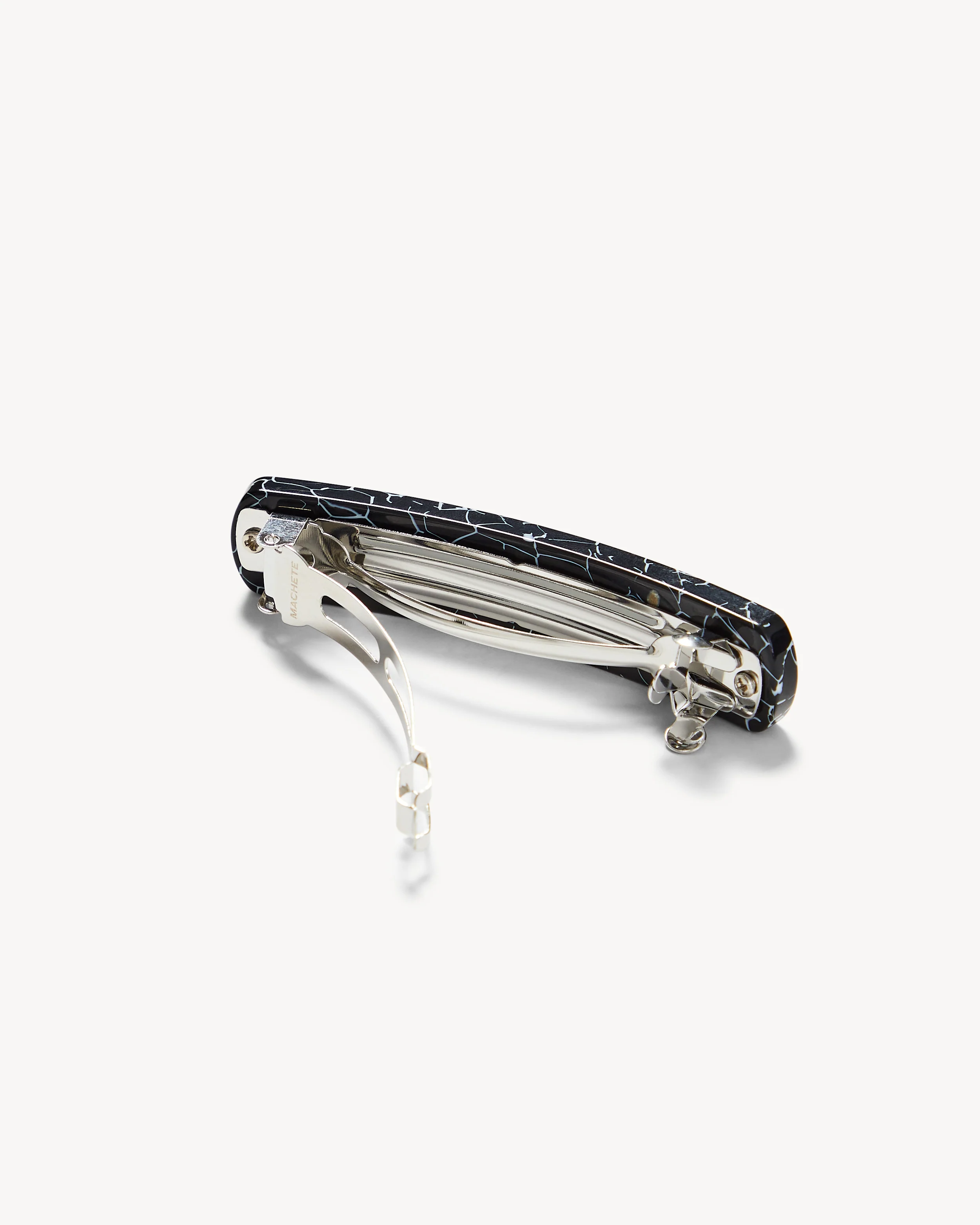 No. 3 Heirloom Barrette in Black Marble - Image 2