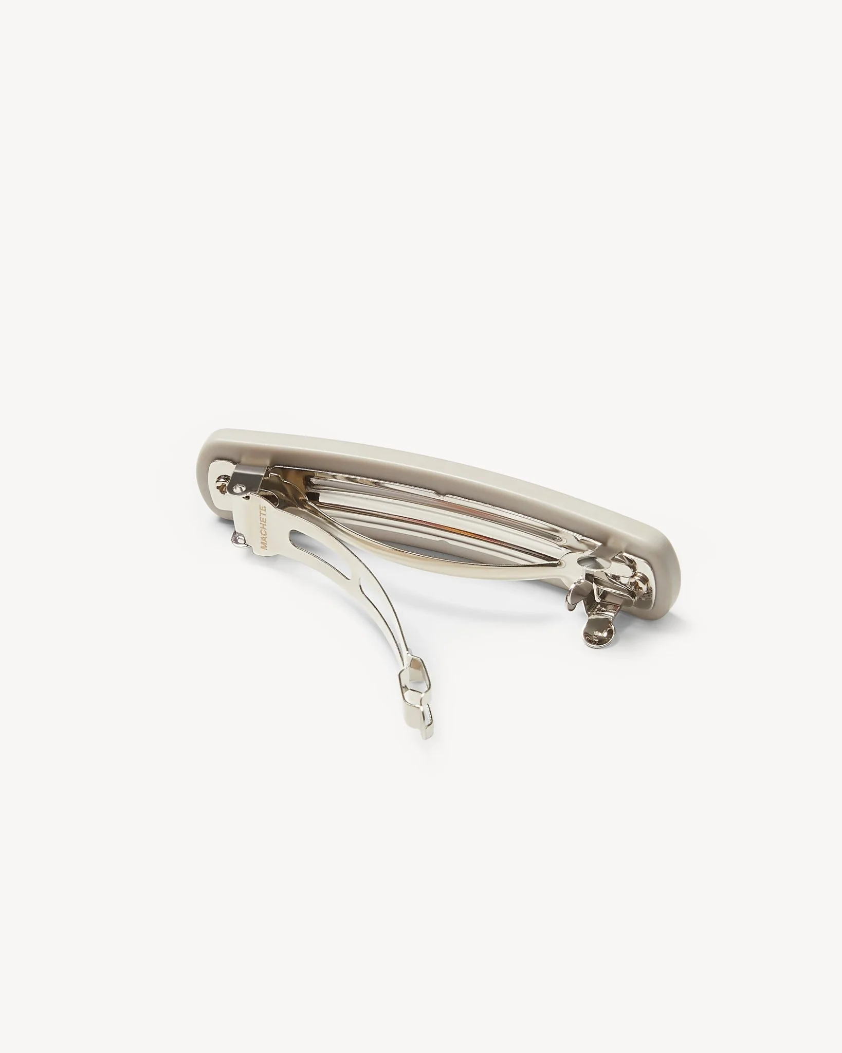 No. 3 Heirloom Barrette in Light Grey Matte - Image 2