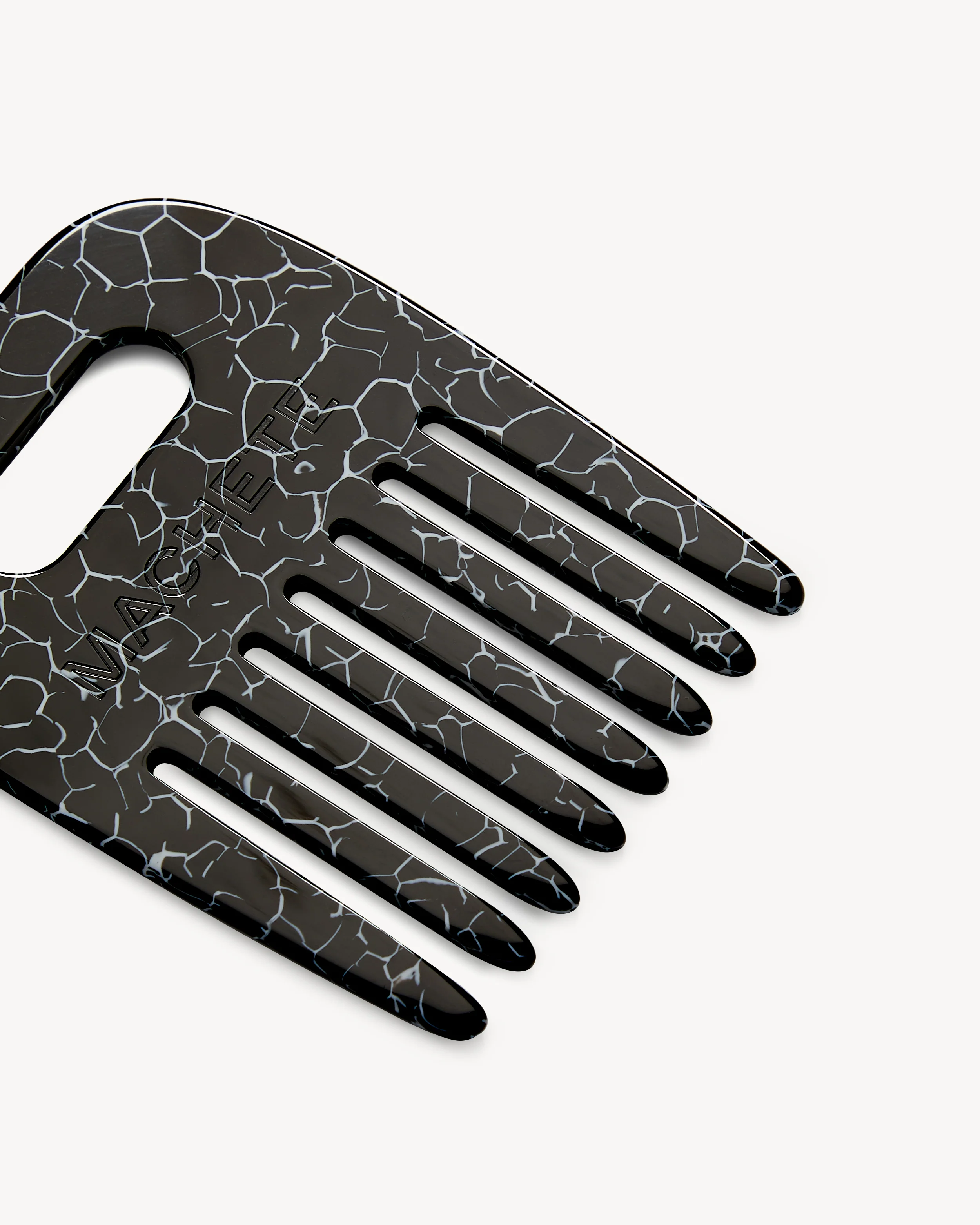 No. 4 Comb in Black Marble - Image 2
