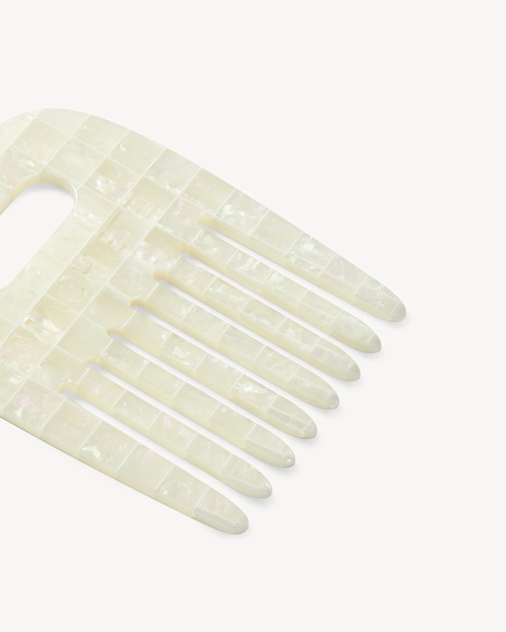 No. 4 Comb in Opalite Shell Checker - Image 2