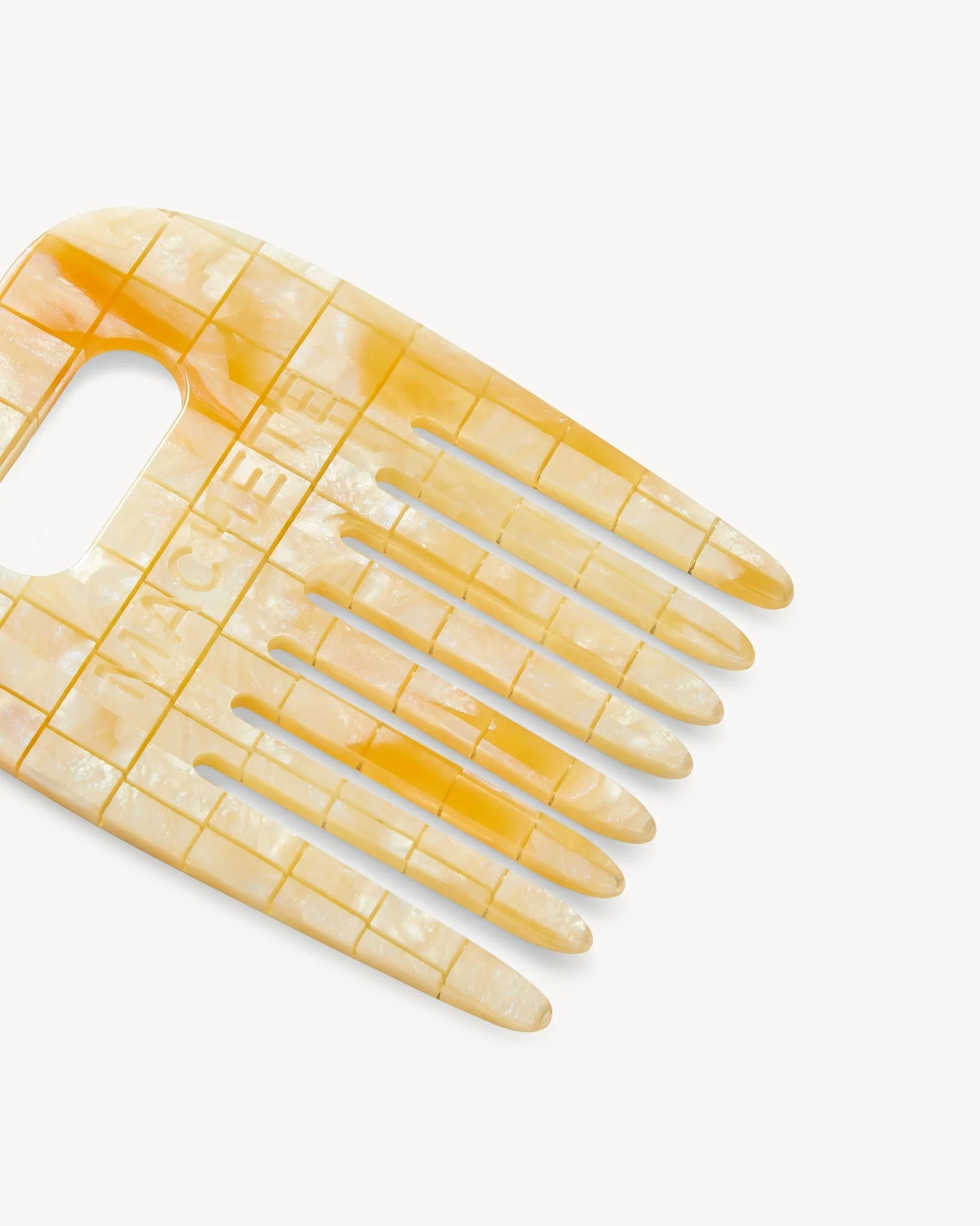 No. 4 Comb in Sea Shell Checker - Image 3