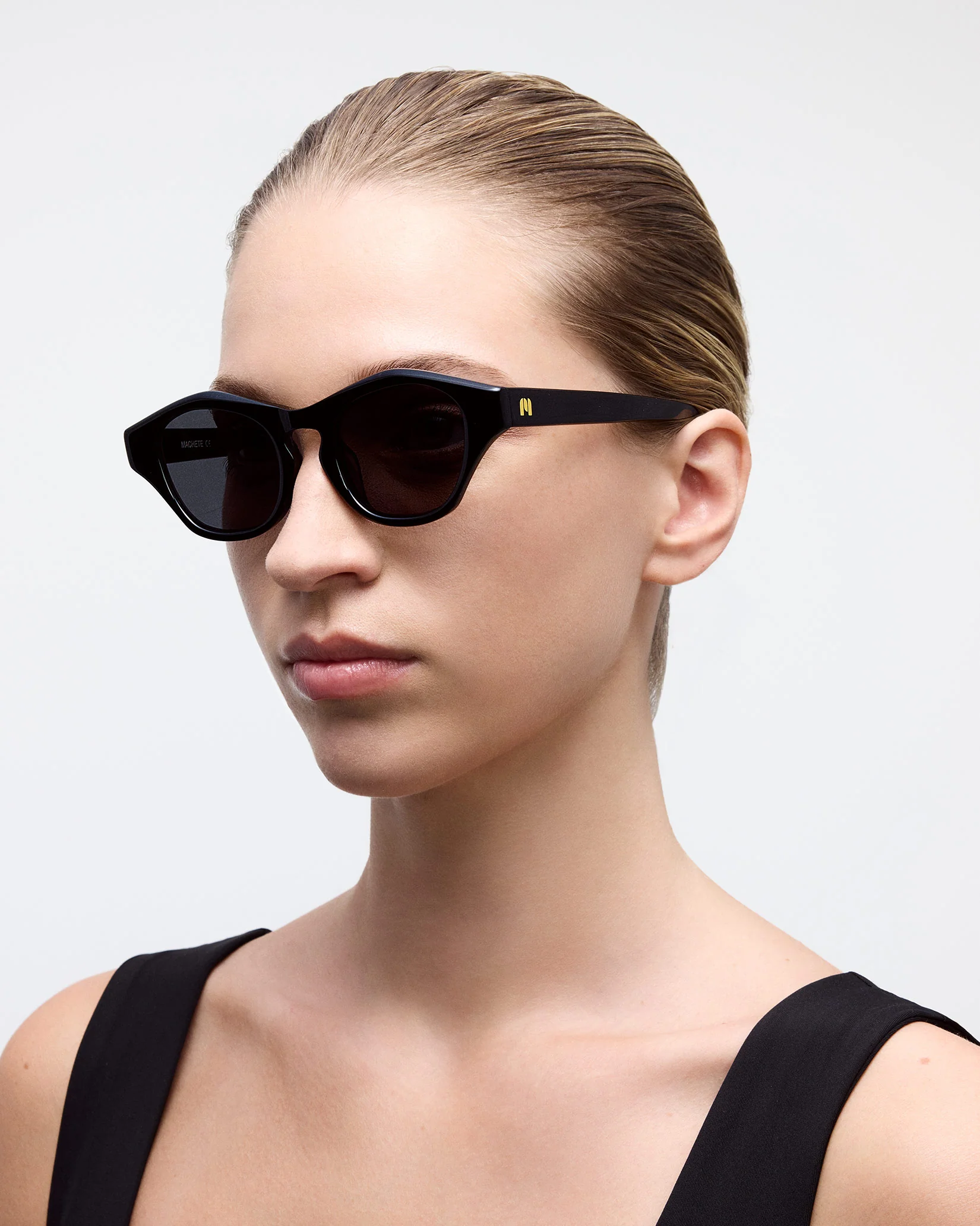 Olympia Sunglasses in Black - Image 4