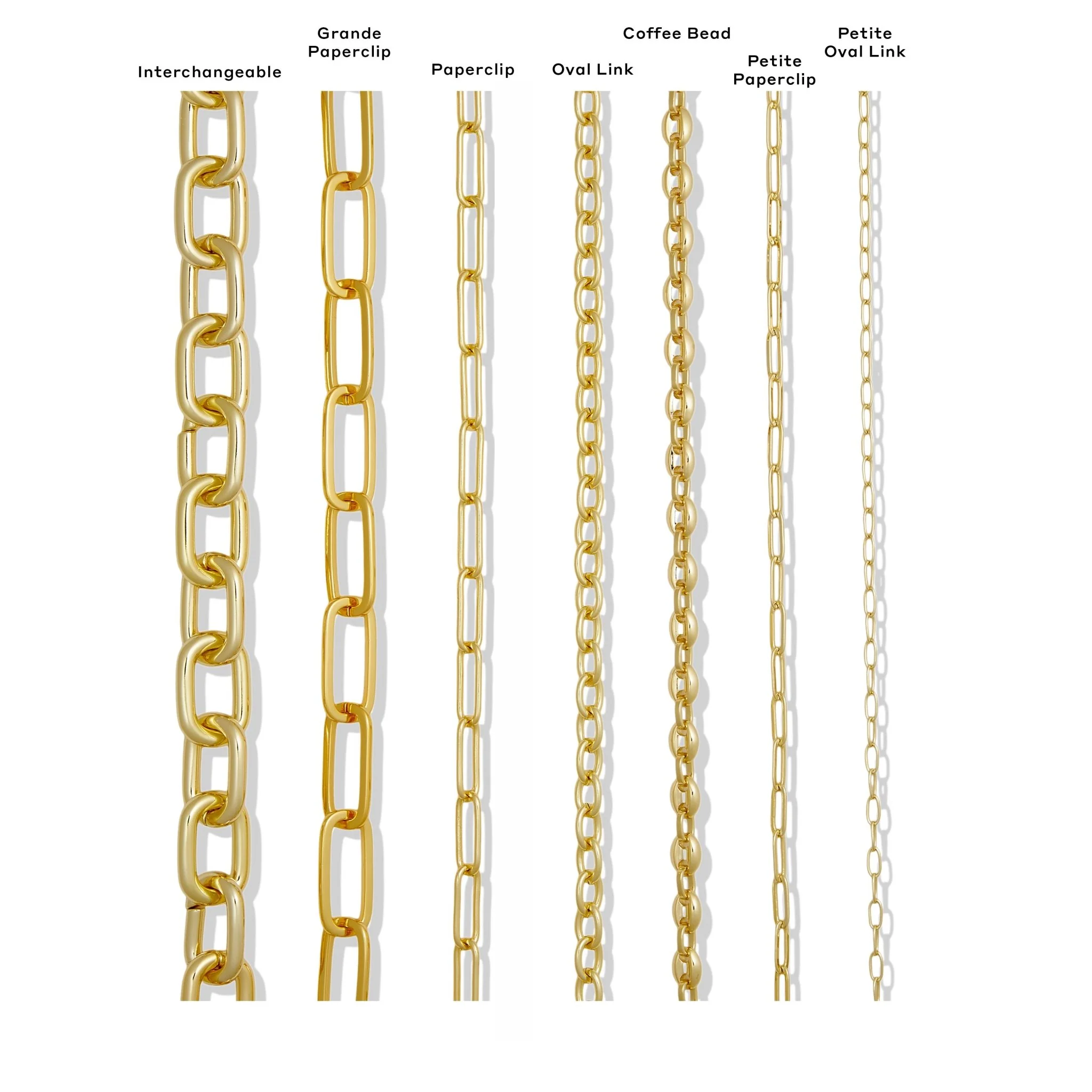 Paperclip Chain Layered Necklace in Mixed Metals - Image 2