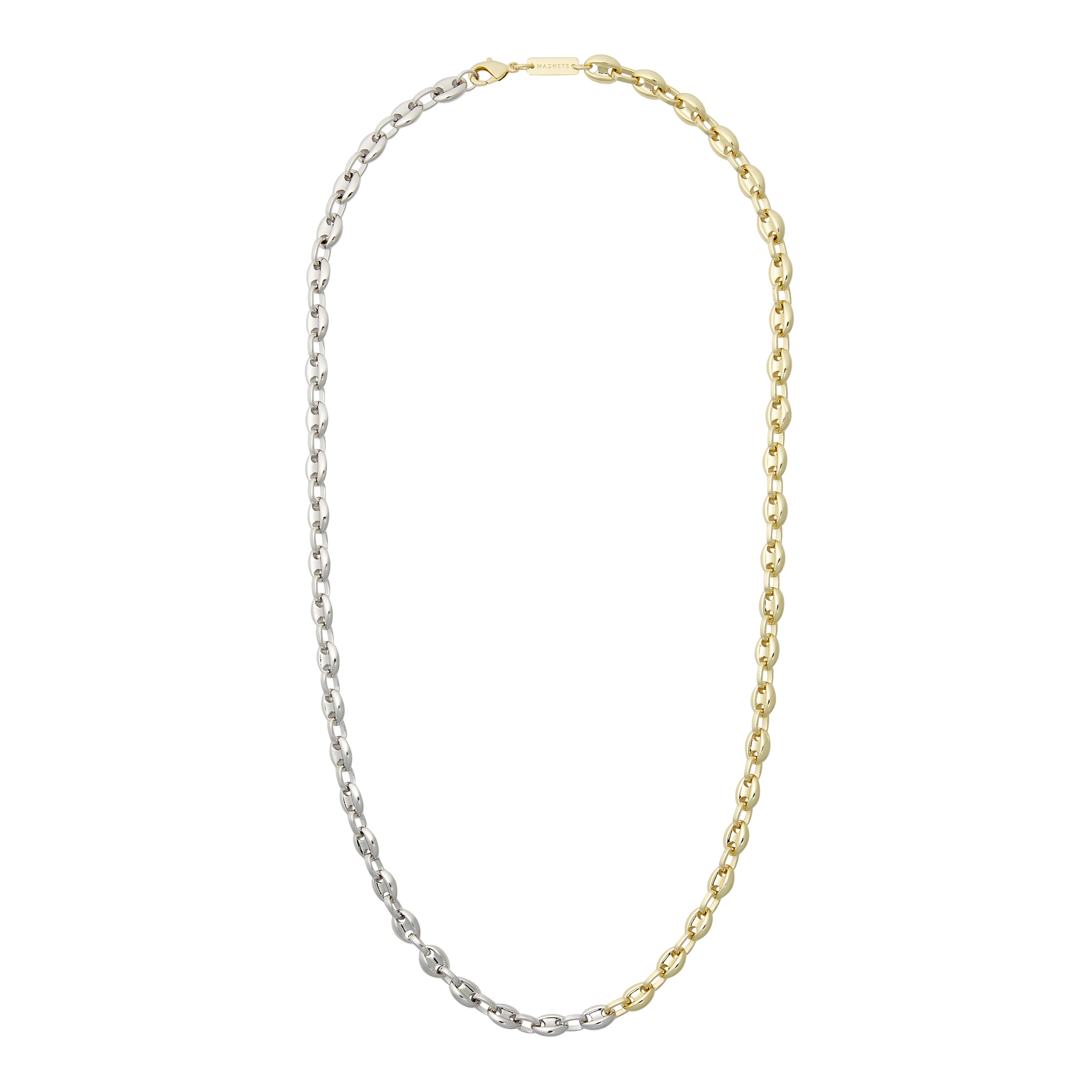 Petite Coffee Bead Necklace in Gold and Silver