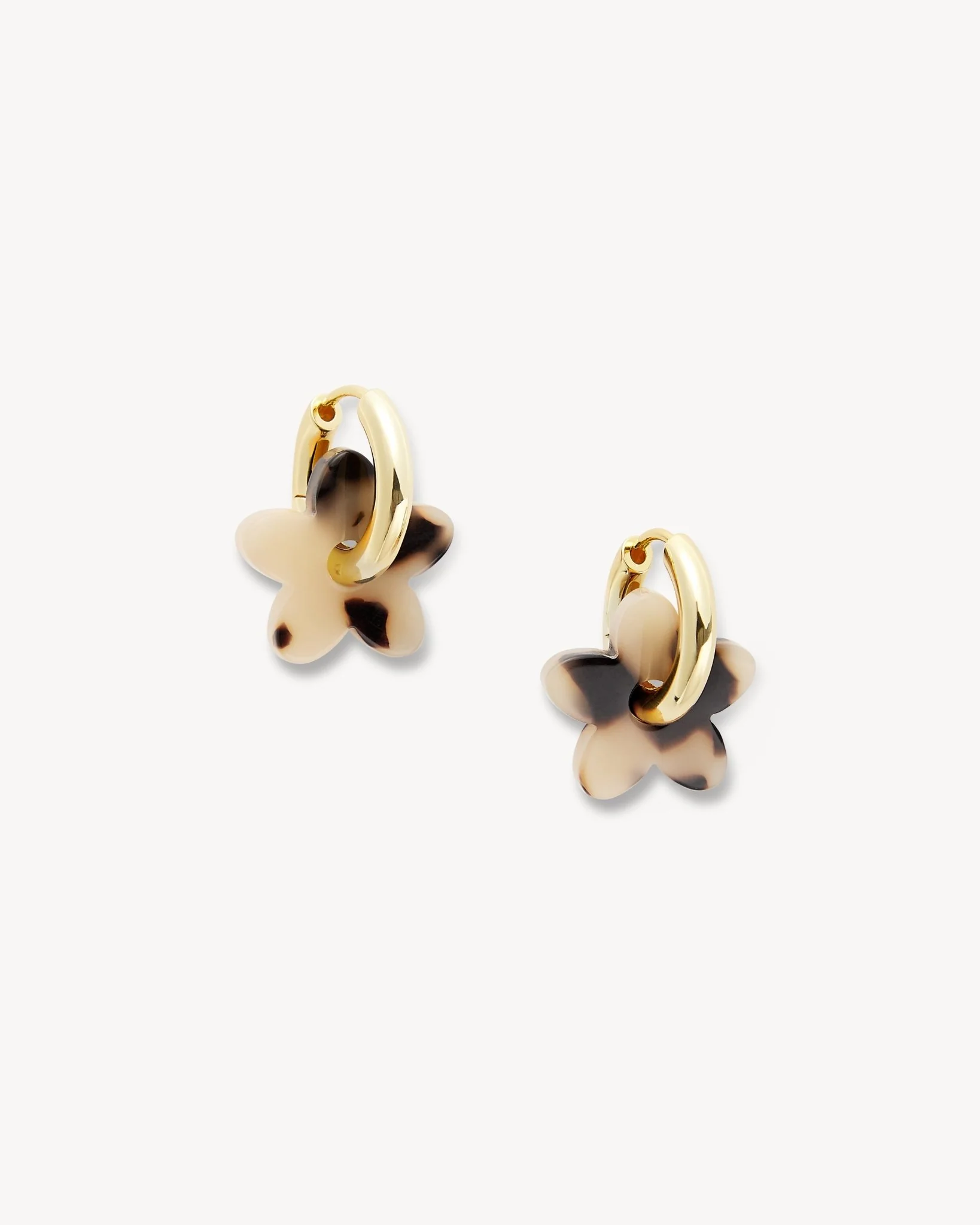 Petite Flower Charms in Blonde Tortoise - Image 2