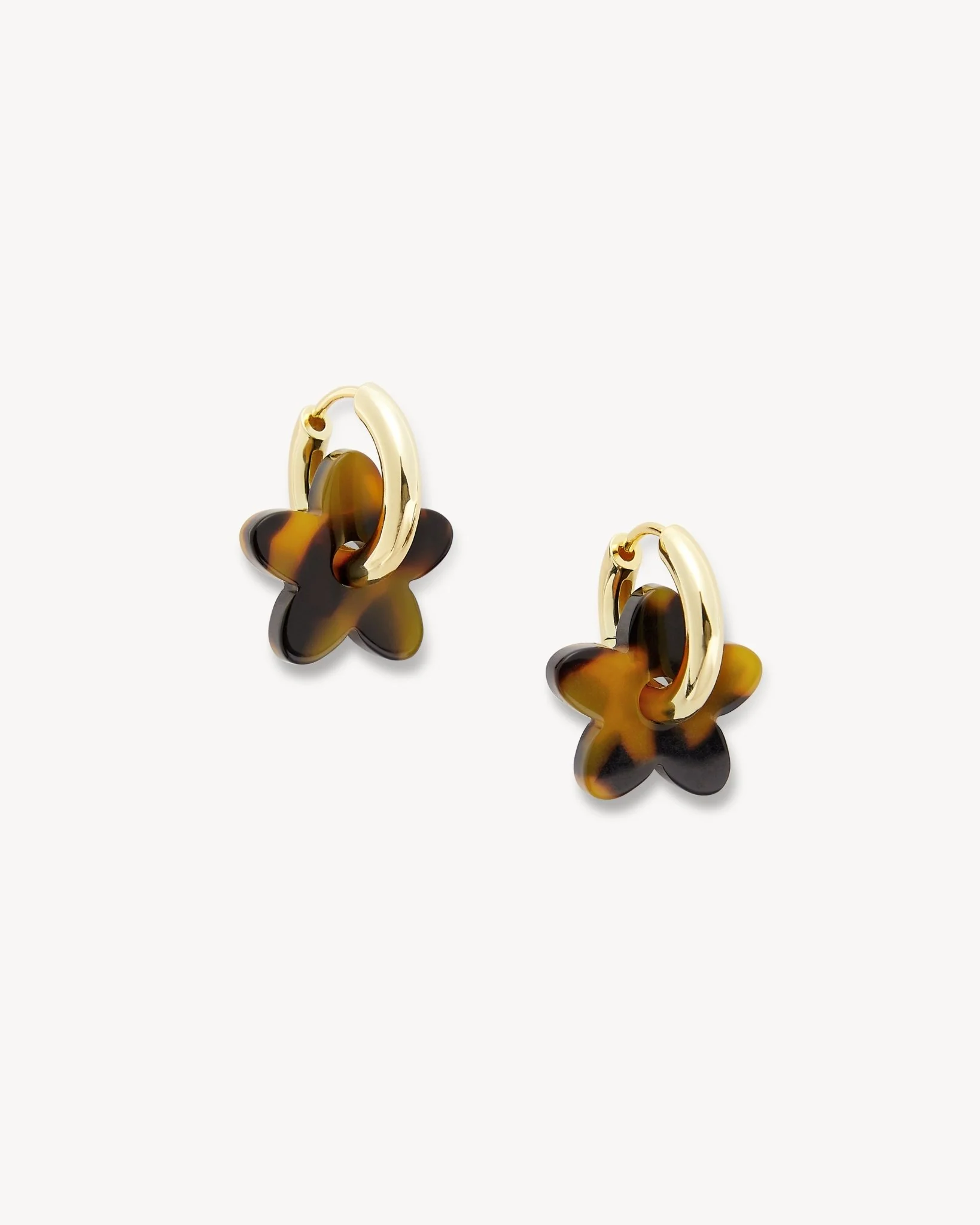 Petite Flower Charms in Classic Tortoise - Image 2