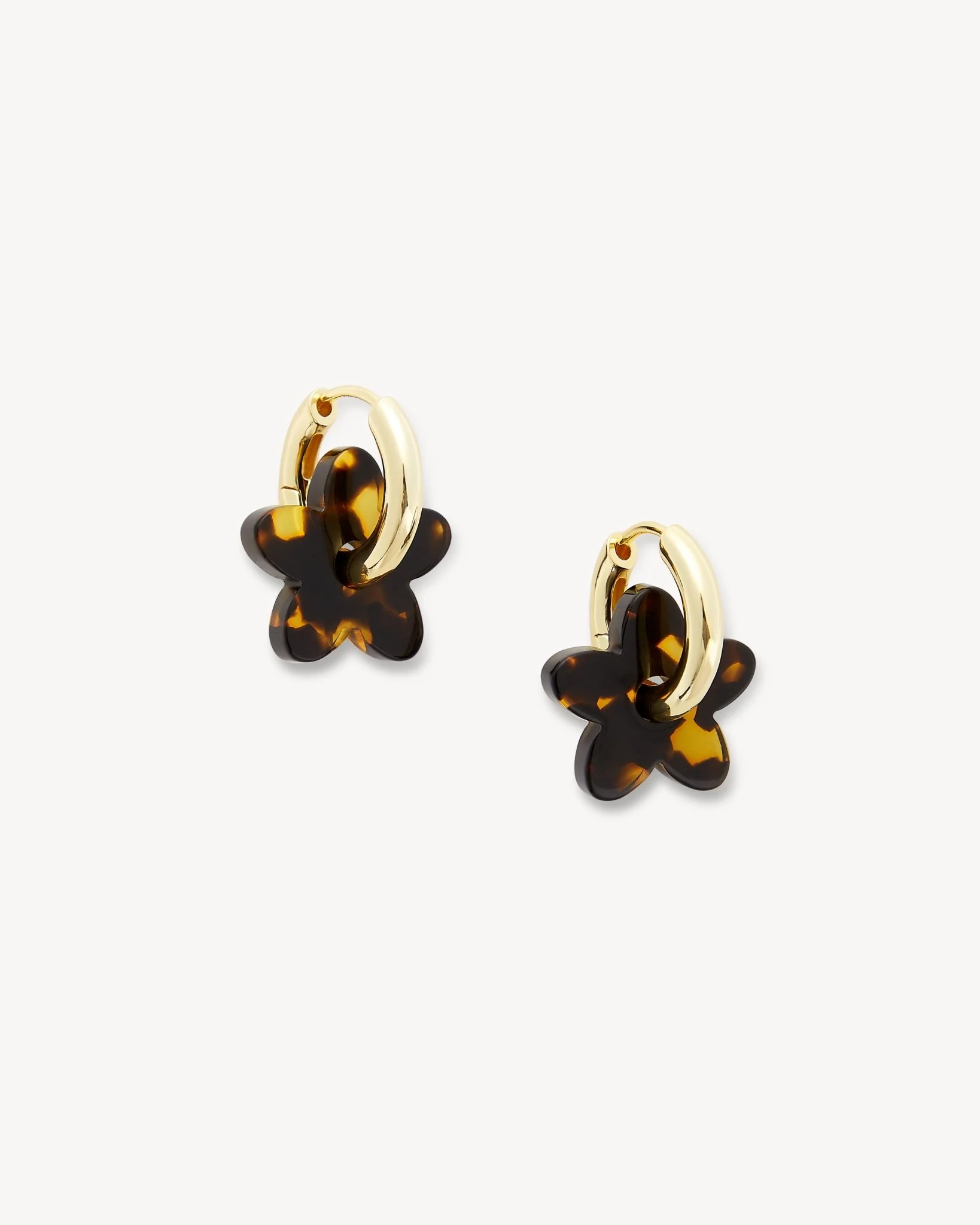 Petite Flower Charms in Dark Tortoise - Image 2