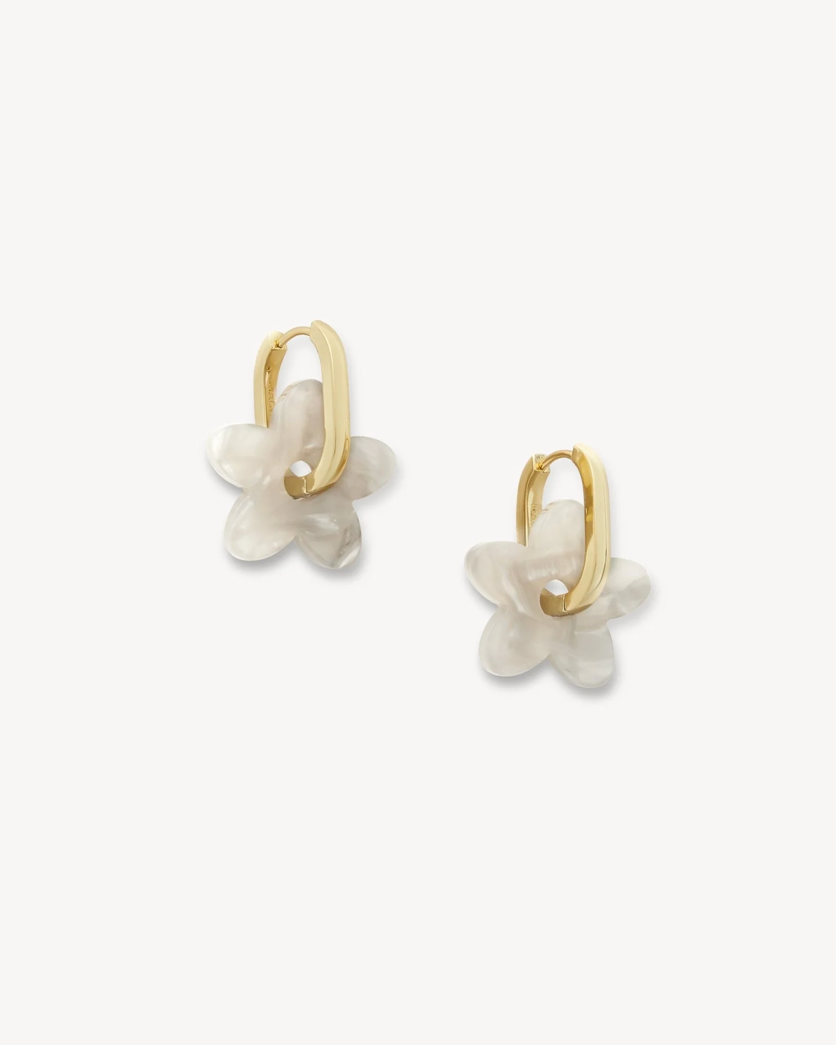 Petite Flower Charms in Grey Shell - Image 2