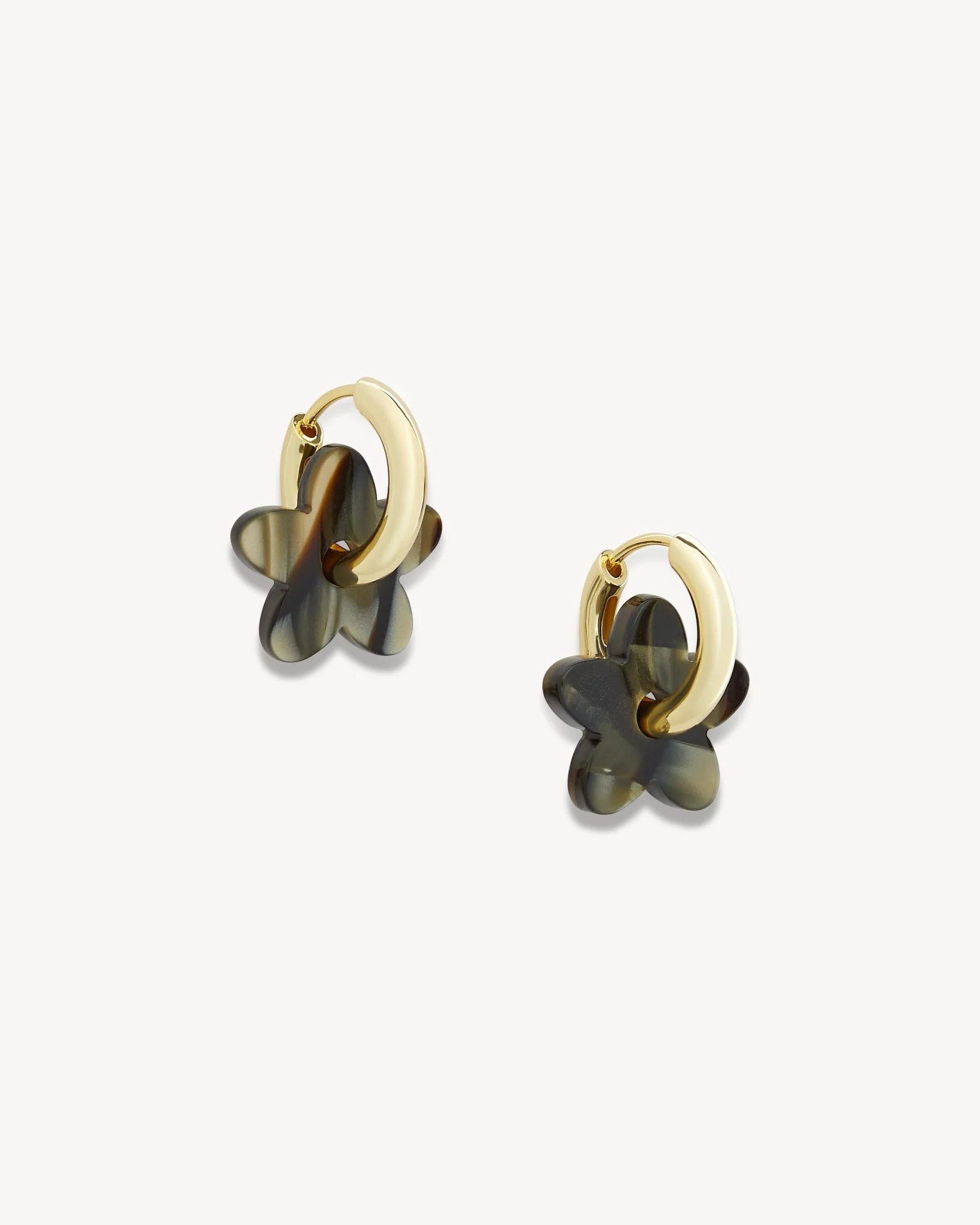 Petite Flower Charms in Midnight Horn - Image 2