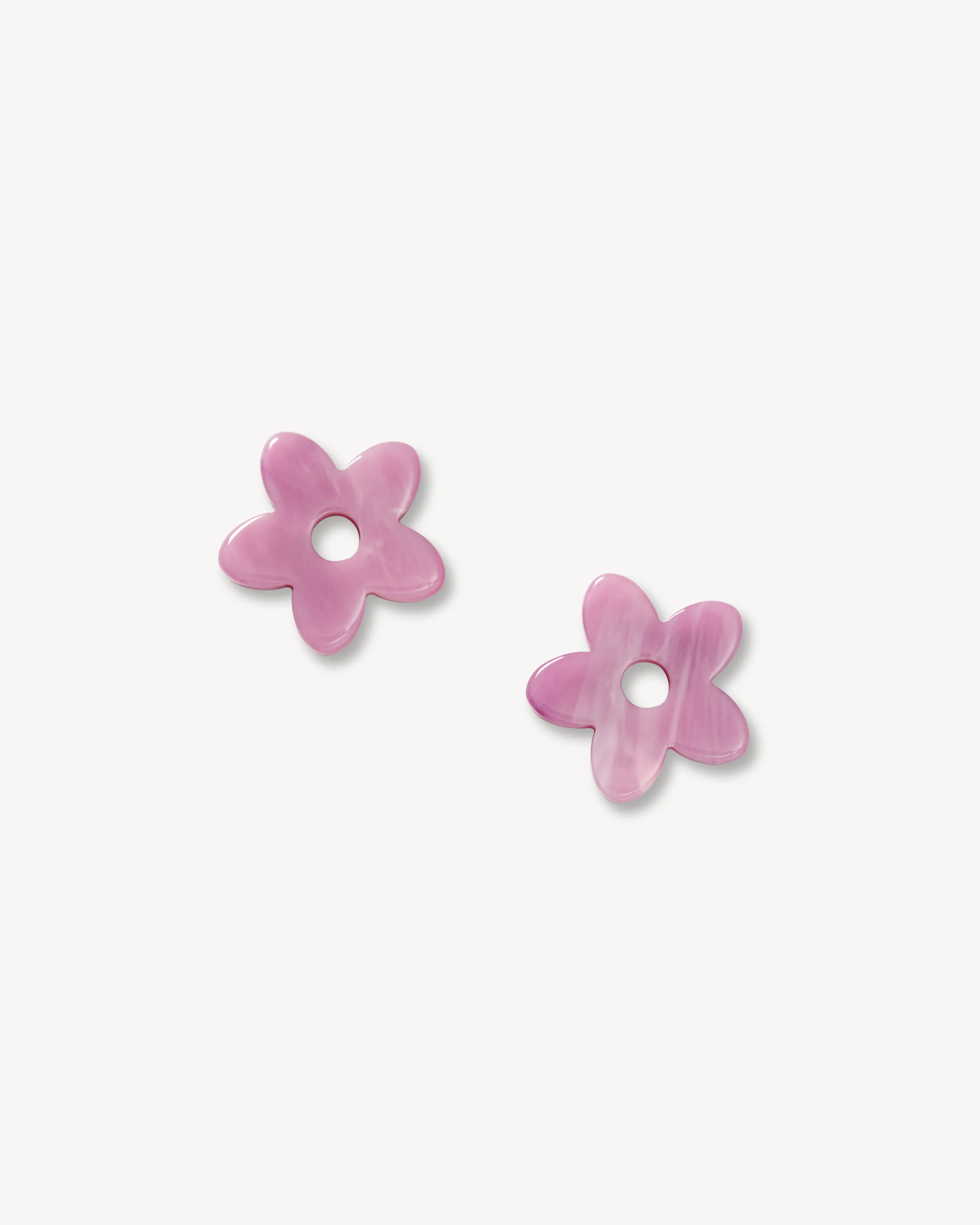 Petite Flower Charms in Orchid