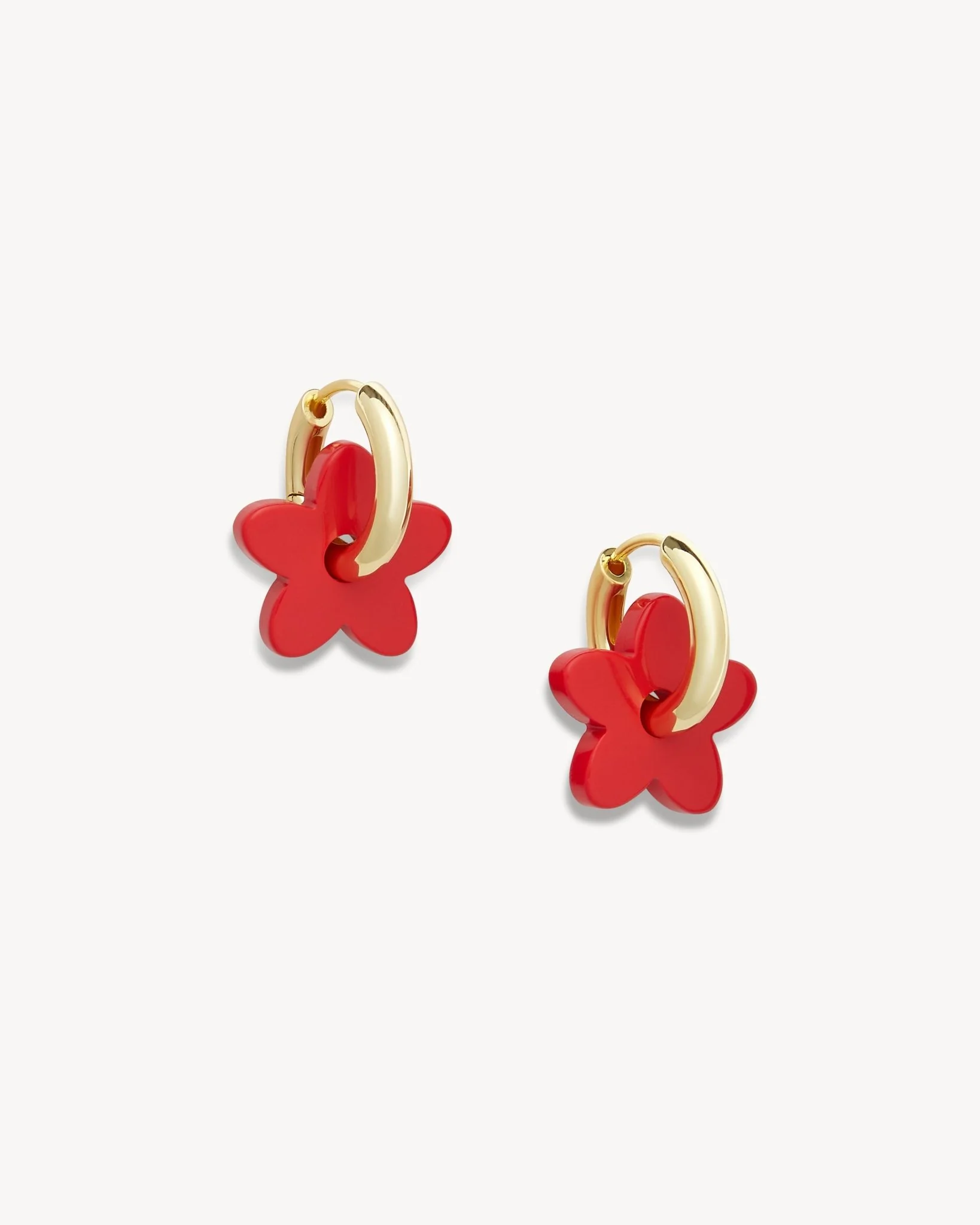 Petite Flower Charms in Ruby - Image 2