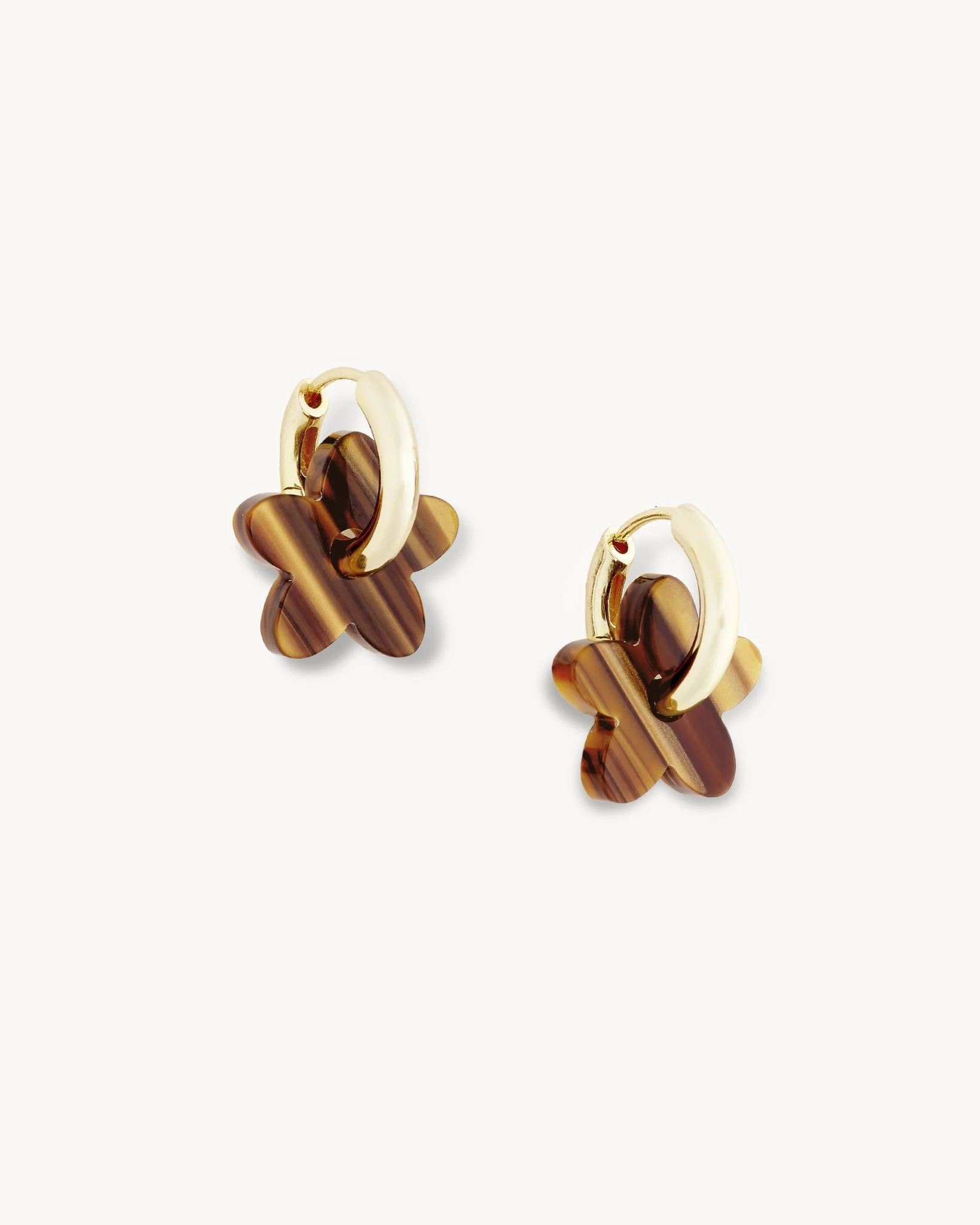 Petite Flower Charms in Tiger's Eye - Image 2