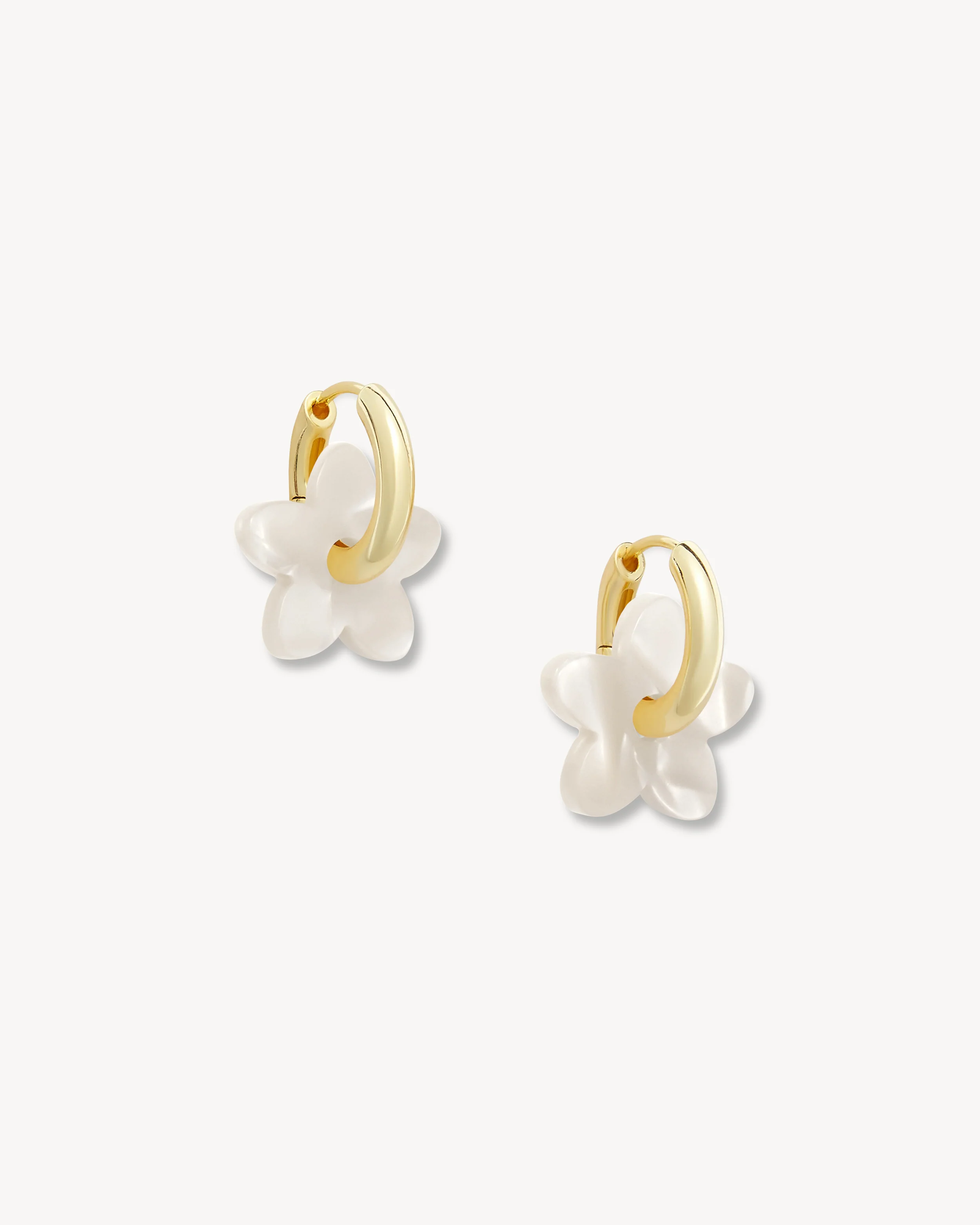 Petite Flower Charms in White Shell - Image 2