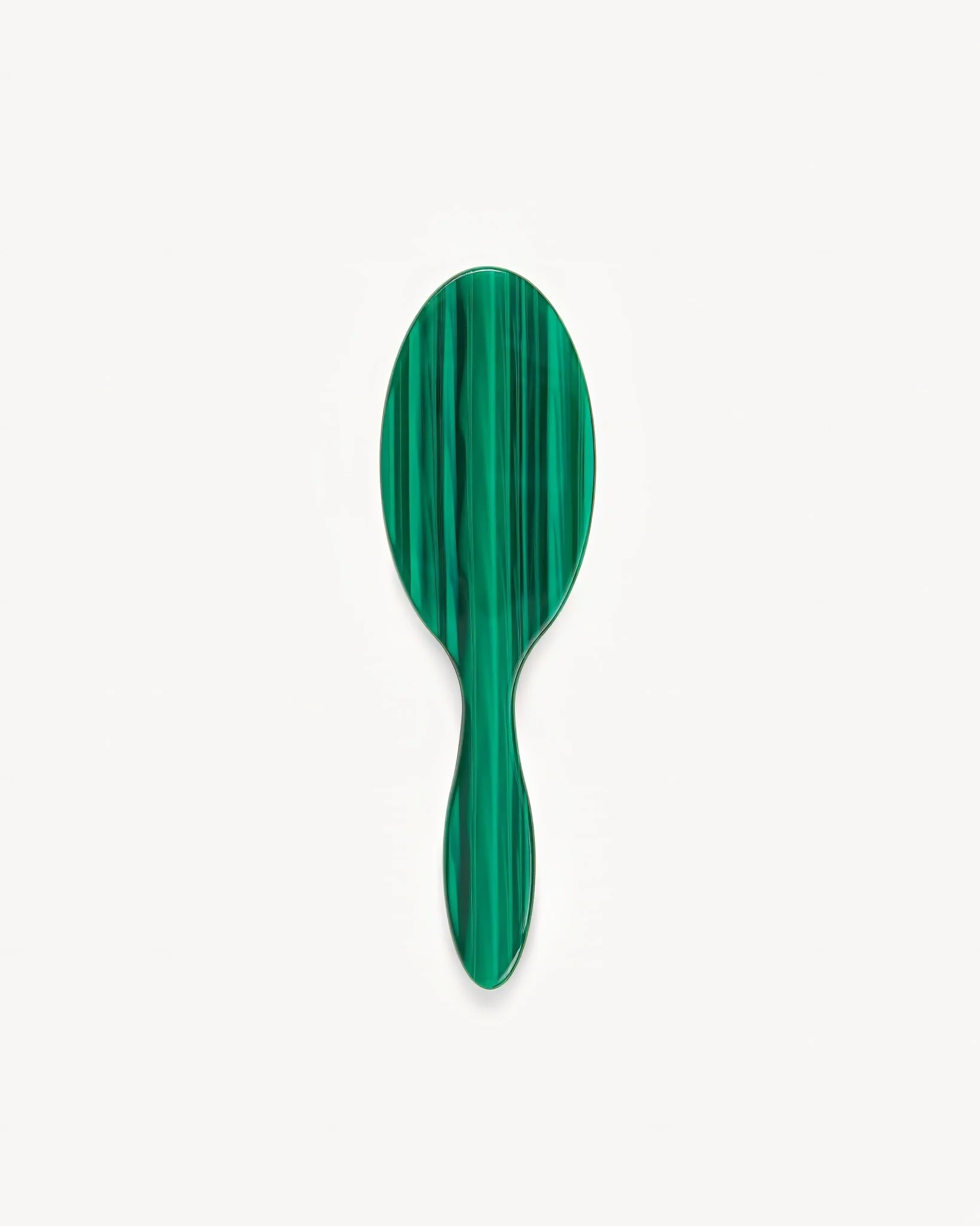 Travel Hair Brush in Malachite - Image 3