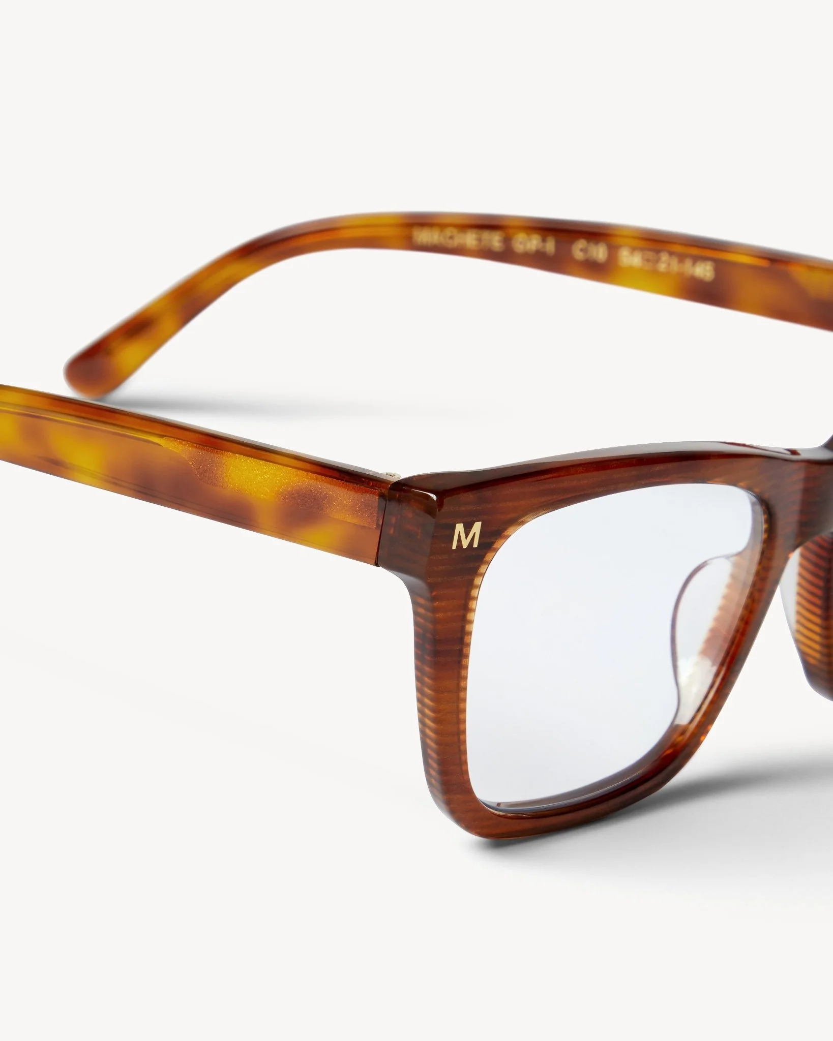 Classic Glasses in Dark Tortoise Stripe - Image 2