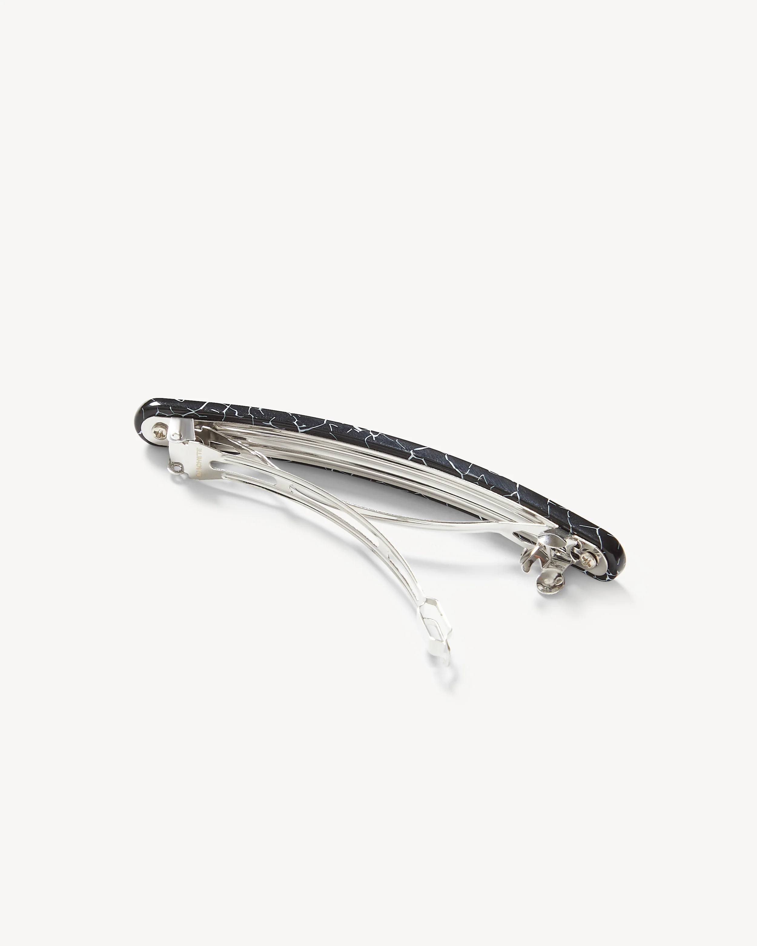 Slim Paris Barrette in Black Marble - Image 2