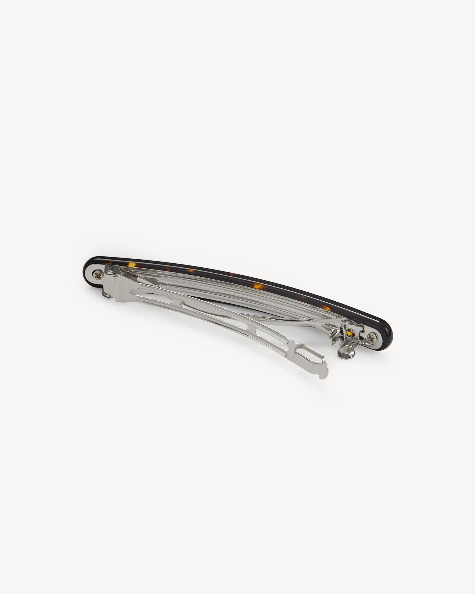 Slim Paris Barrette in Dark Tortoise - Image 2