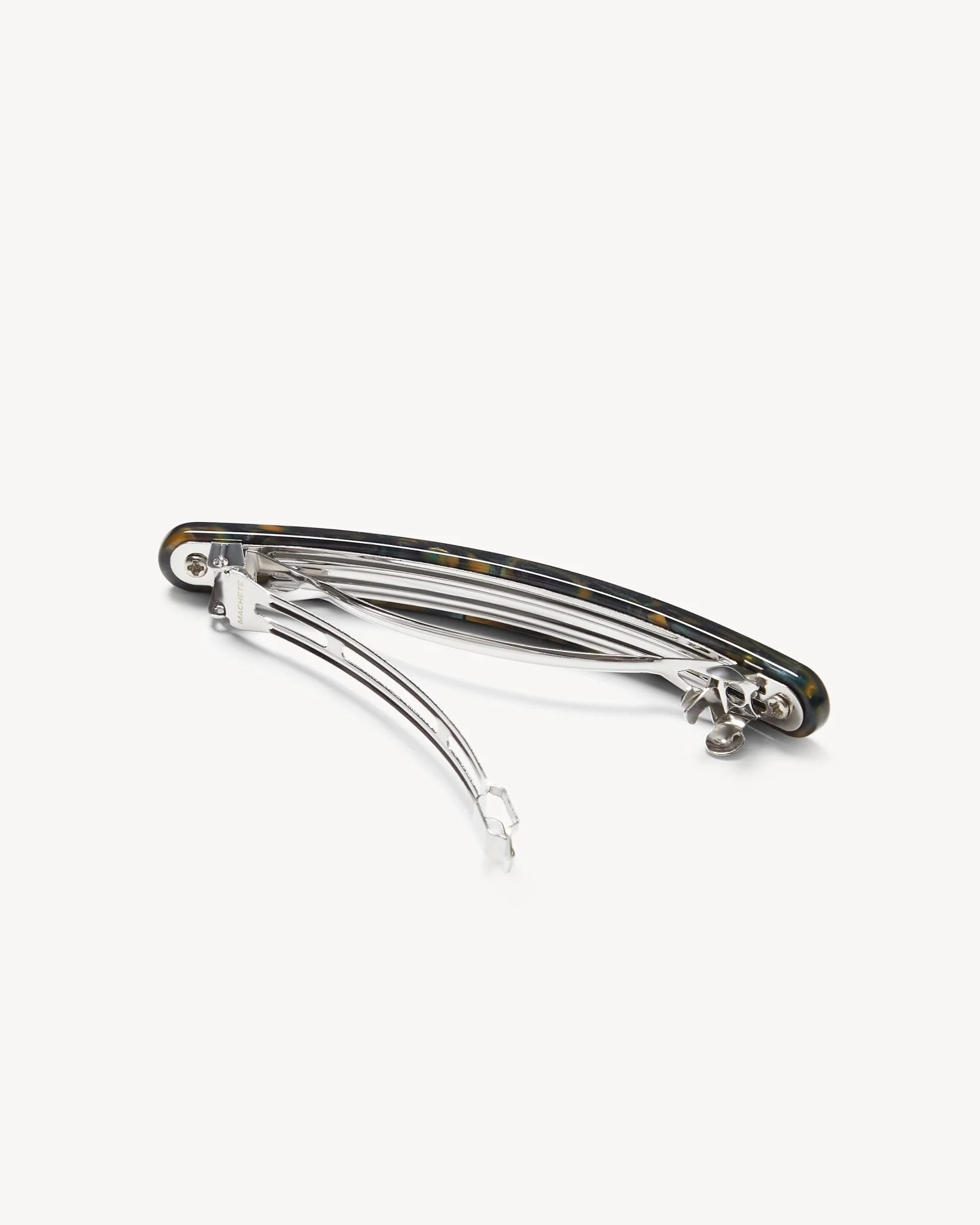 Slim Paris Barrette in Green Tortoise - Image 2