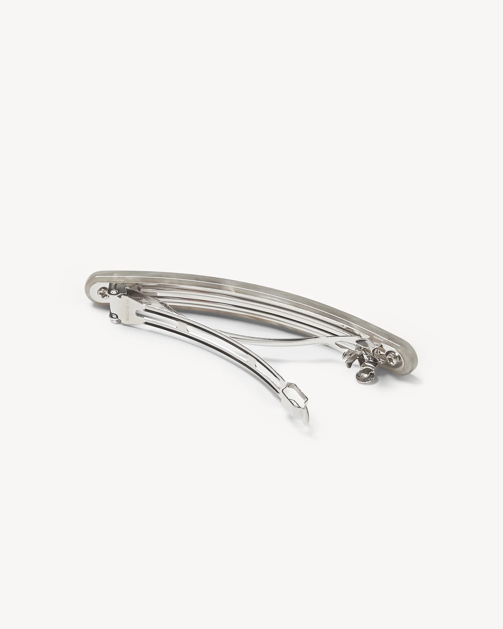 Slim Paris Barrette in Grey Shell - Image 2