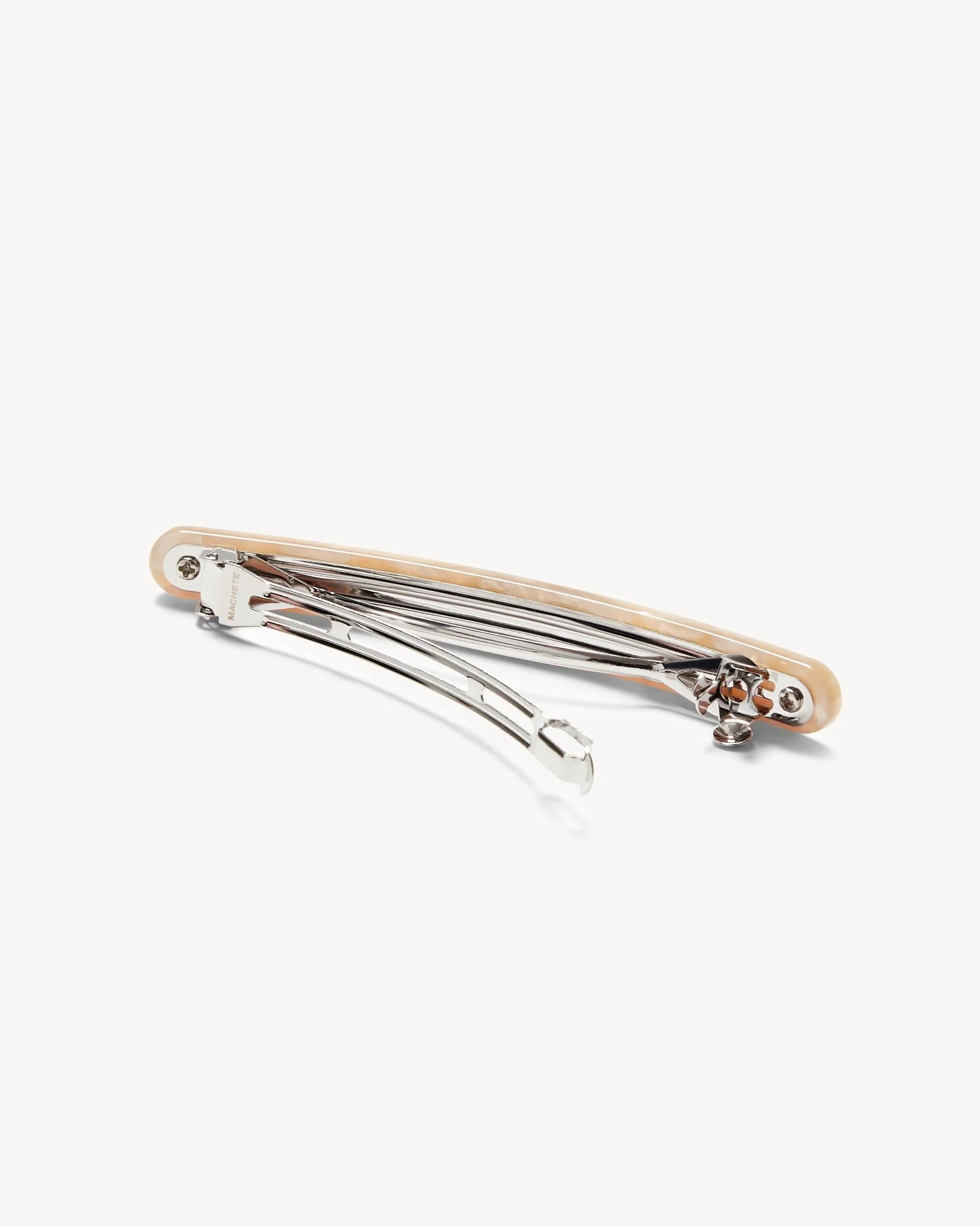 Slim Paris Barrette in Peach Shell - Image 2