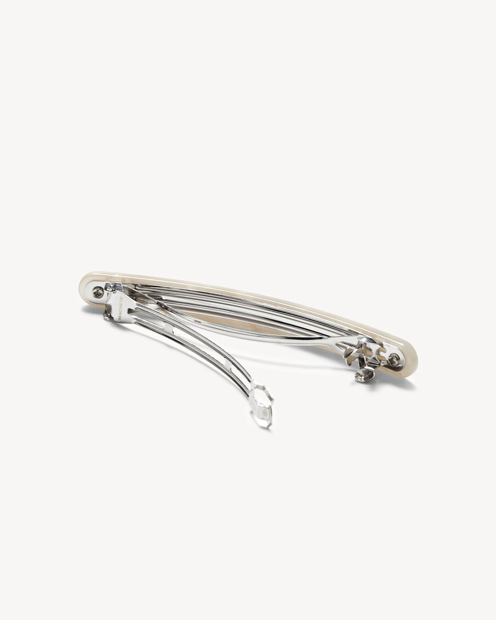 Slim Paris Barrette in White Shell - Image 2